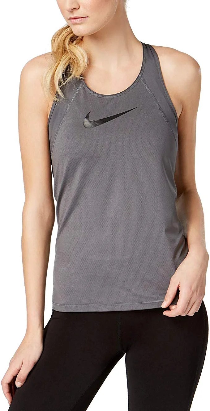 Nike Nike Women�s Pro Mesh DryFit Training Tank, Grey Nike Nike Women�s Pro Mesh DryFit Training Tank, Grey