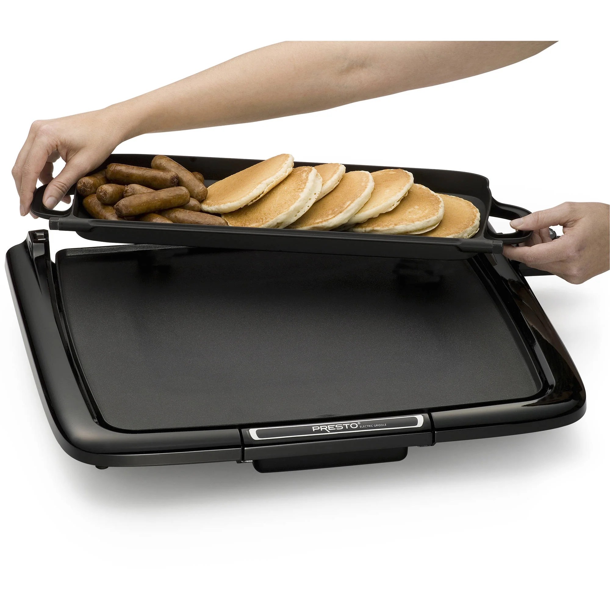 Electric Teppanyaki Table Grill Griddle with Warming Tray BBQ Barbecue