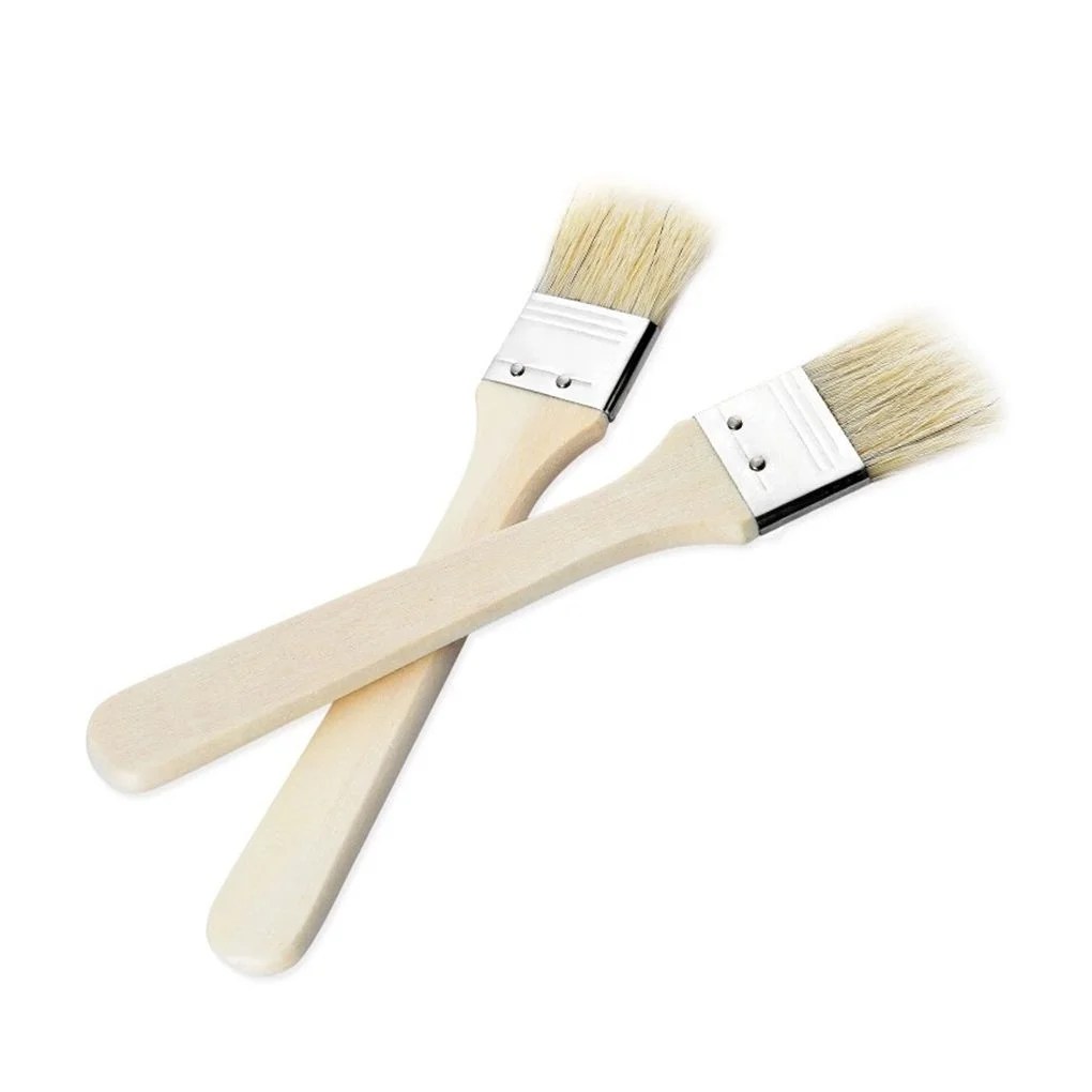 1111Fourone 2PCS BBQ Wood Handle Basting Oil Brush Barbecue Cooking