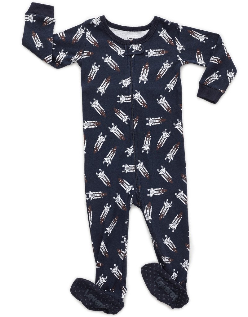 Leveret Leveret Kids Pajamas Baby Boys Girls Footed Pajamas Sleeper