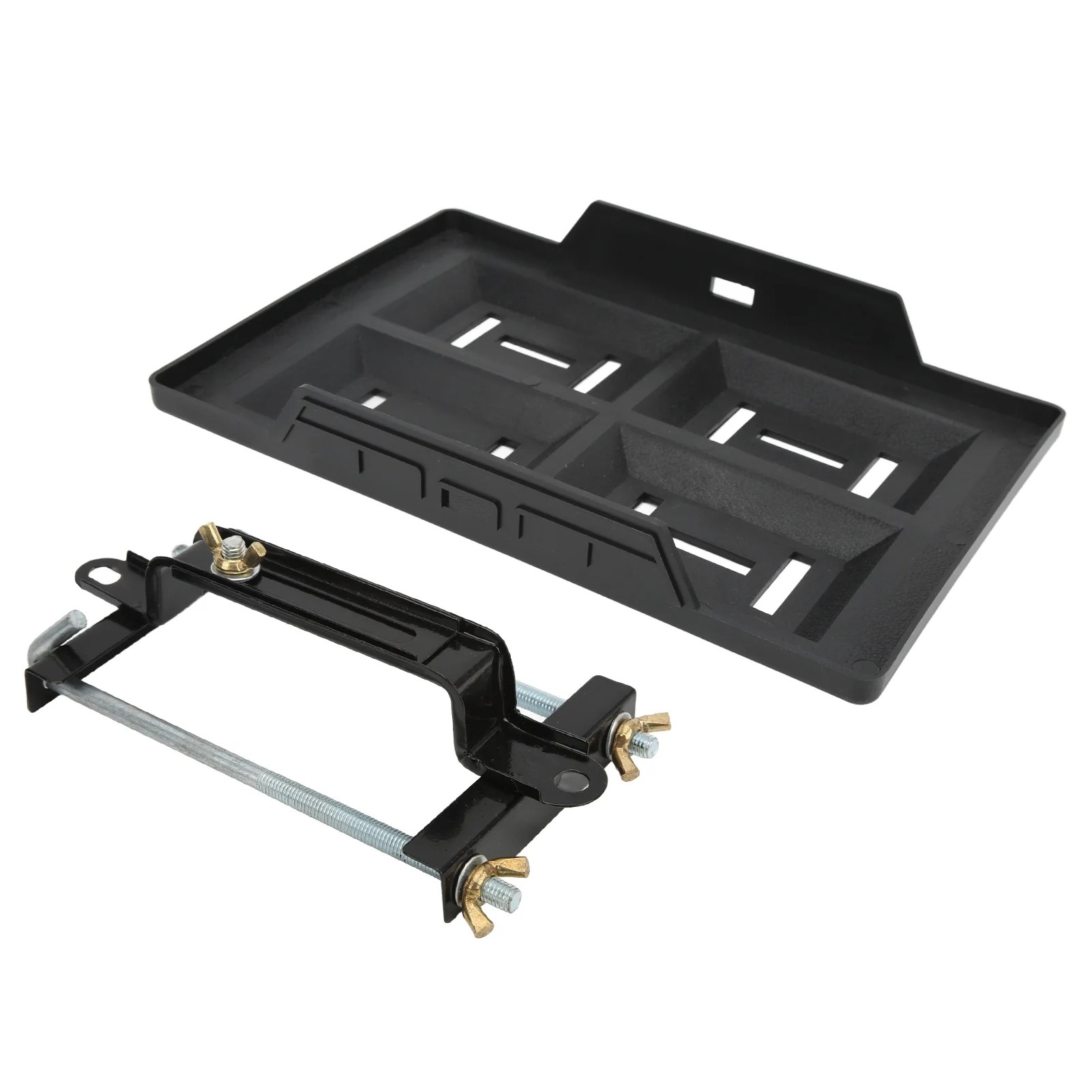 Battery Tray Bracket Kit, Battery Hold Down Tray High Hardness Black For 27 30 31 Series