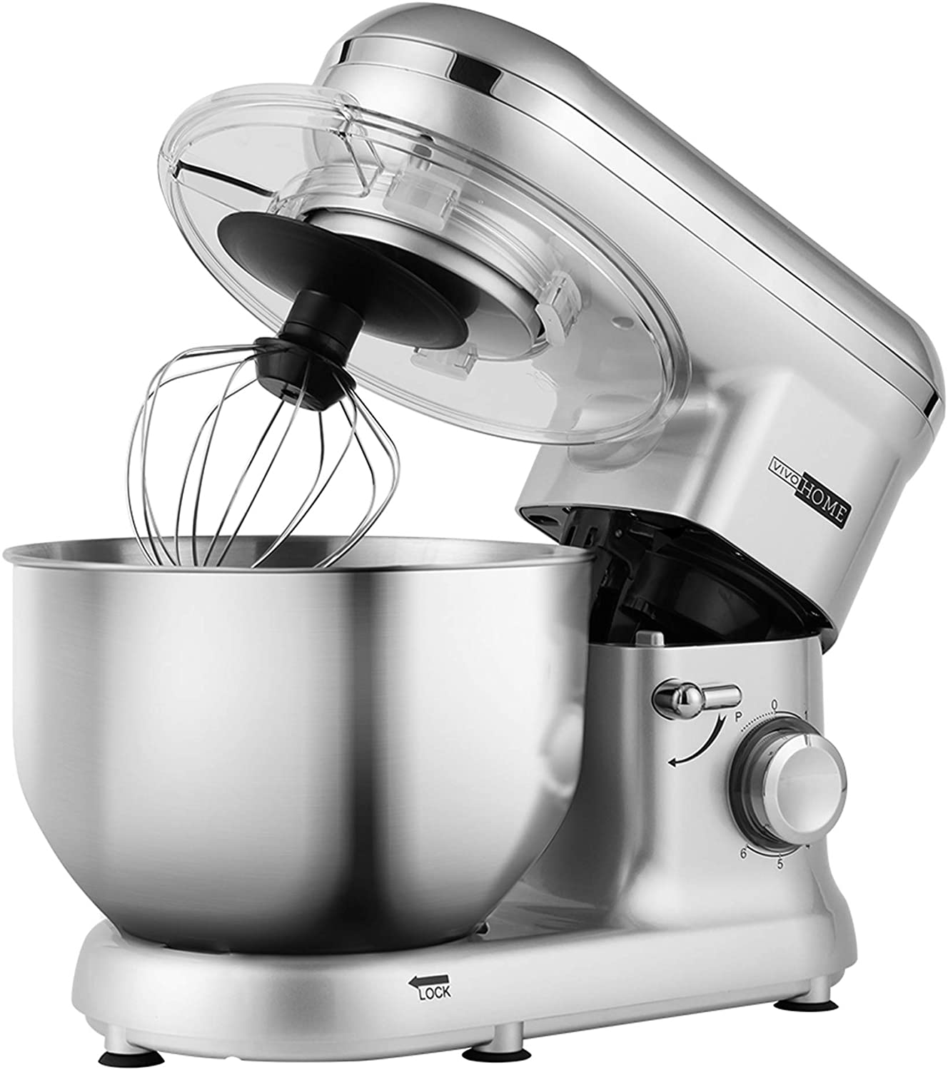VIVOHOME Stand Mixer, 650W 6 Speed 6 Quart TiltHead Kitchen Electric