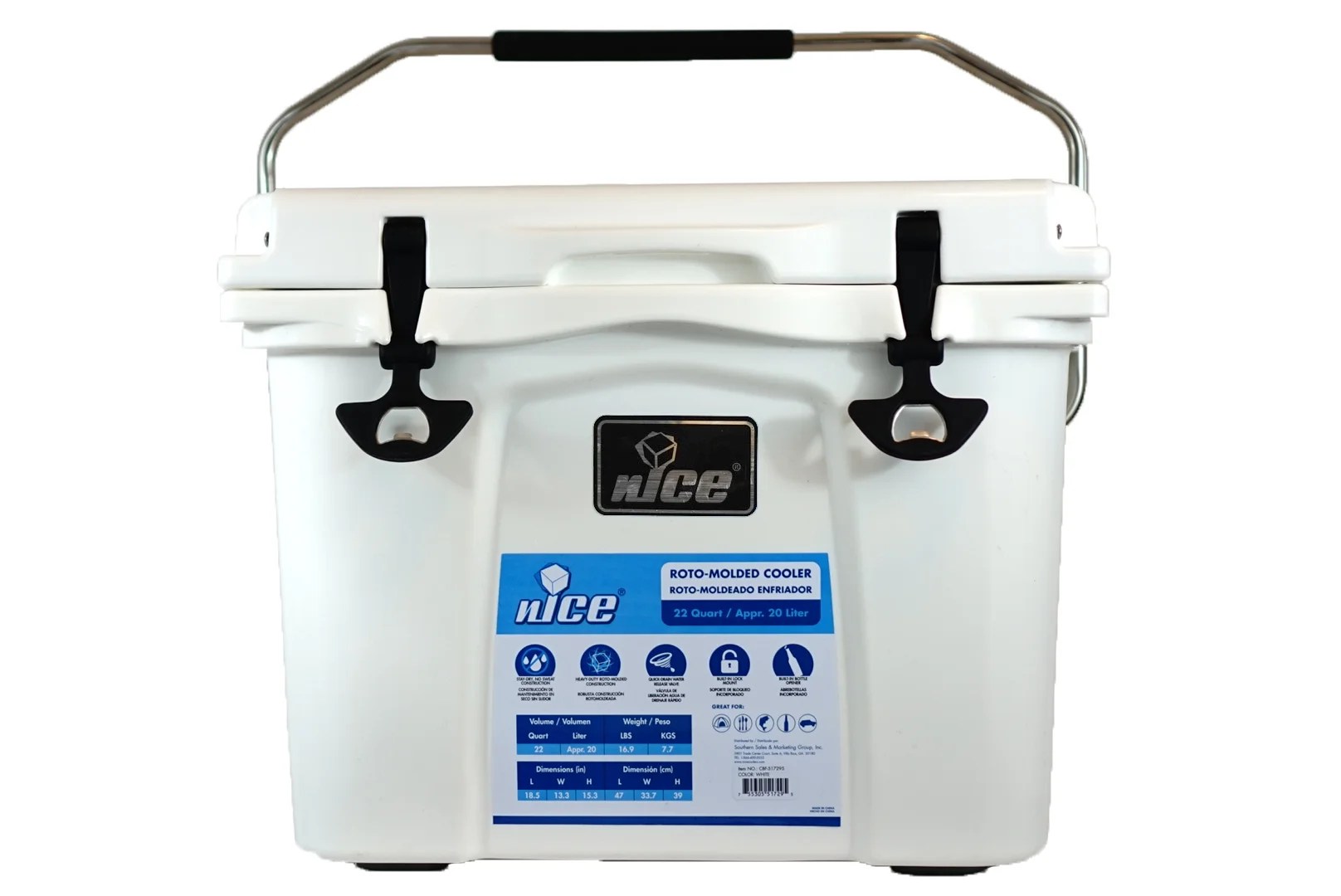 20QT WHITE COOLER