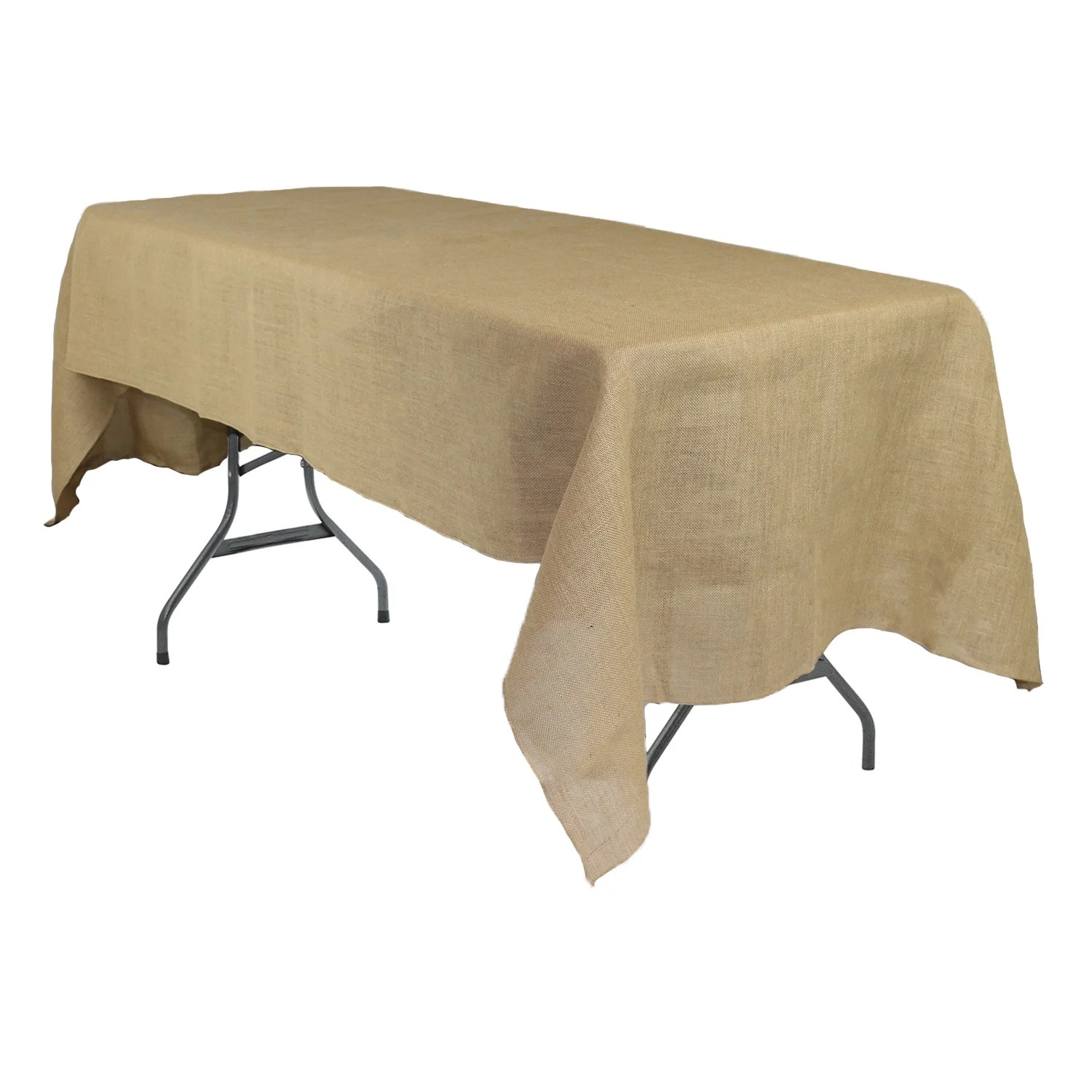 Your Chair Covers 60 x 120 Inch Rectangular Burlap Tablecloth