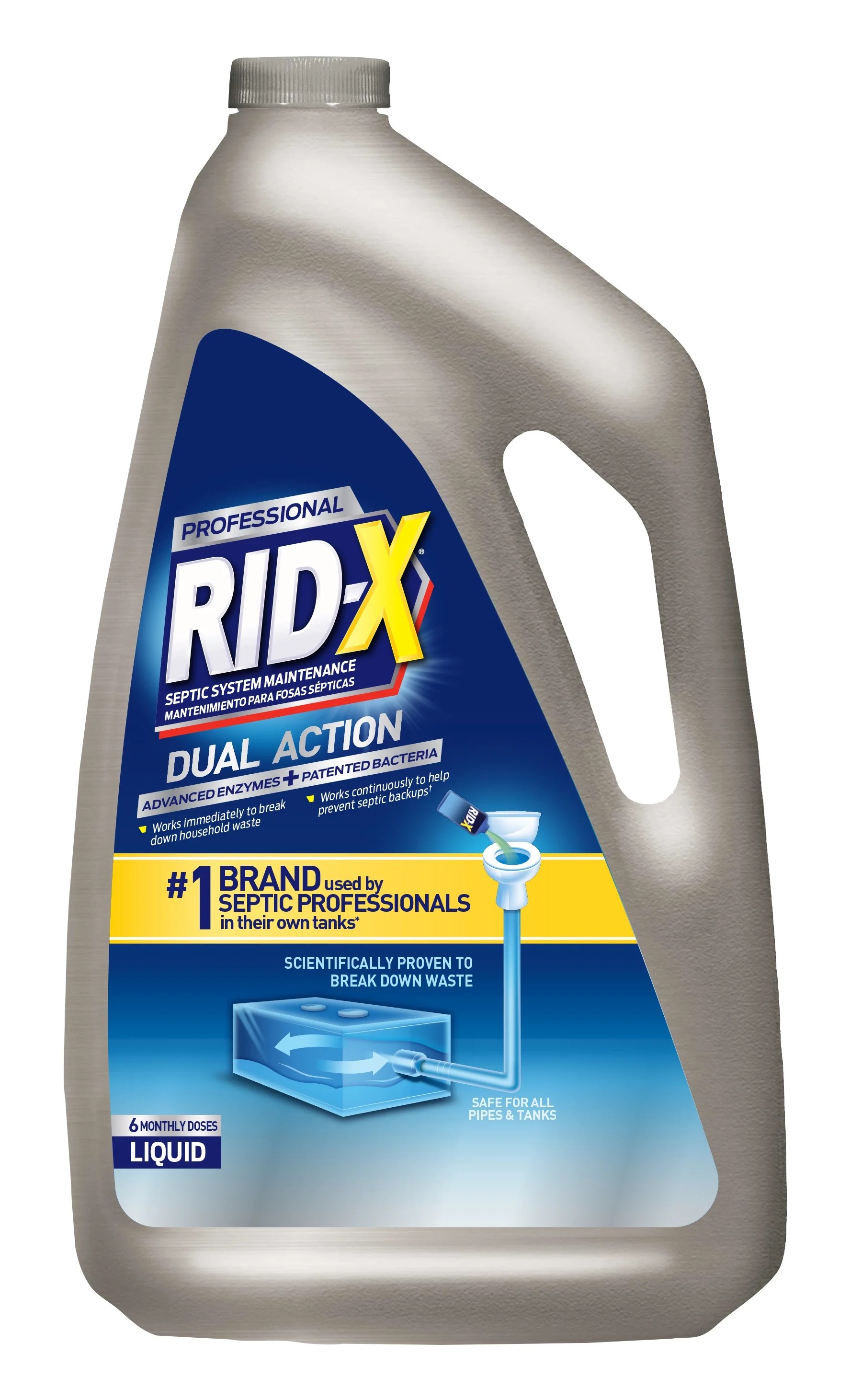 RIDX Professional Septic Treatment, 6 Month Supply Of Liquid, 48oz