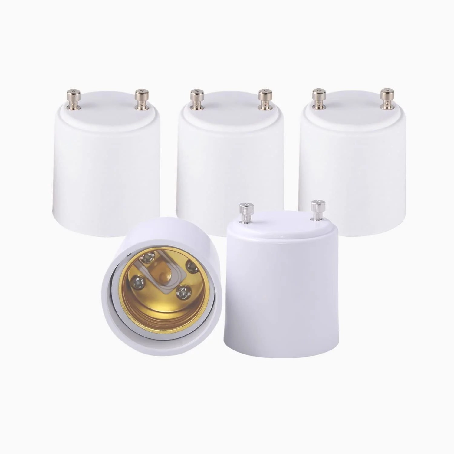 Yi Lighting GU24 to E26/E27 Adapters Converts The Pin Base Fixture GU24