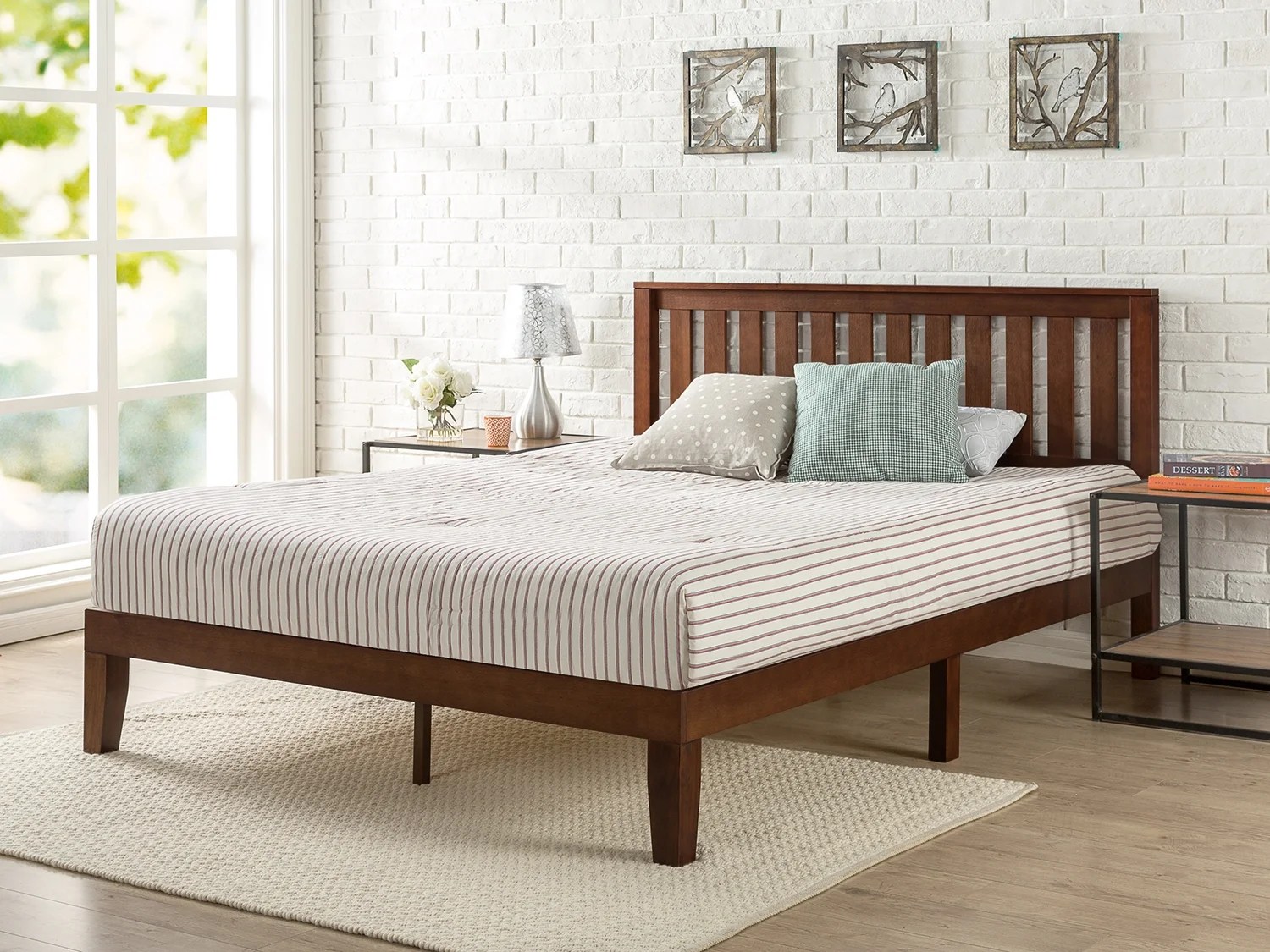 Zinus Vivek 37” Wood Platform Bed Frame, Full