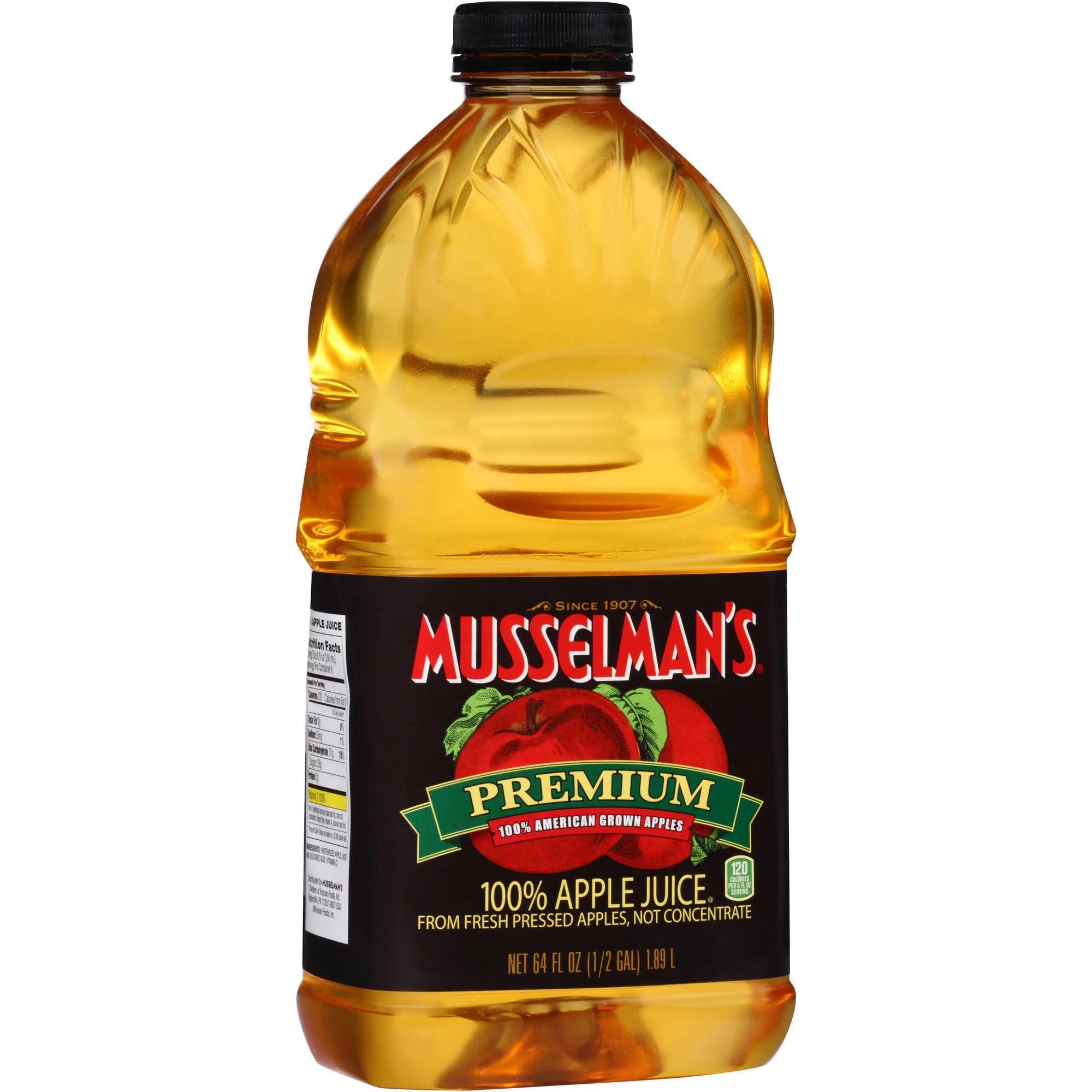 Musselman's Premium 100 Juice, Apple, 64 Fl Oz, 1 Count