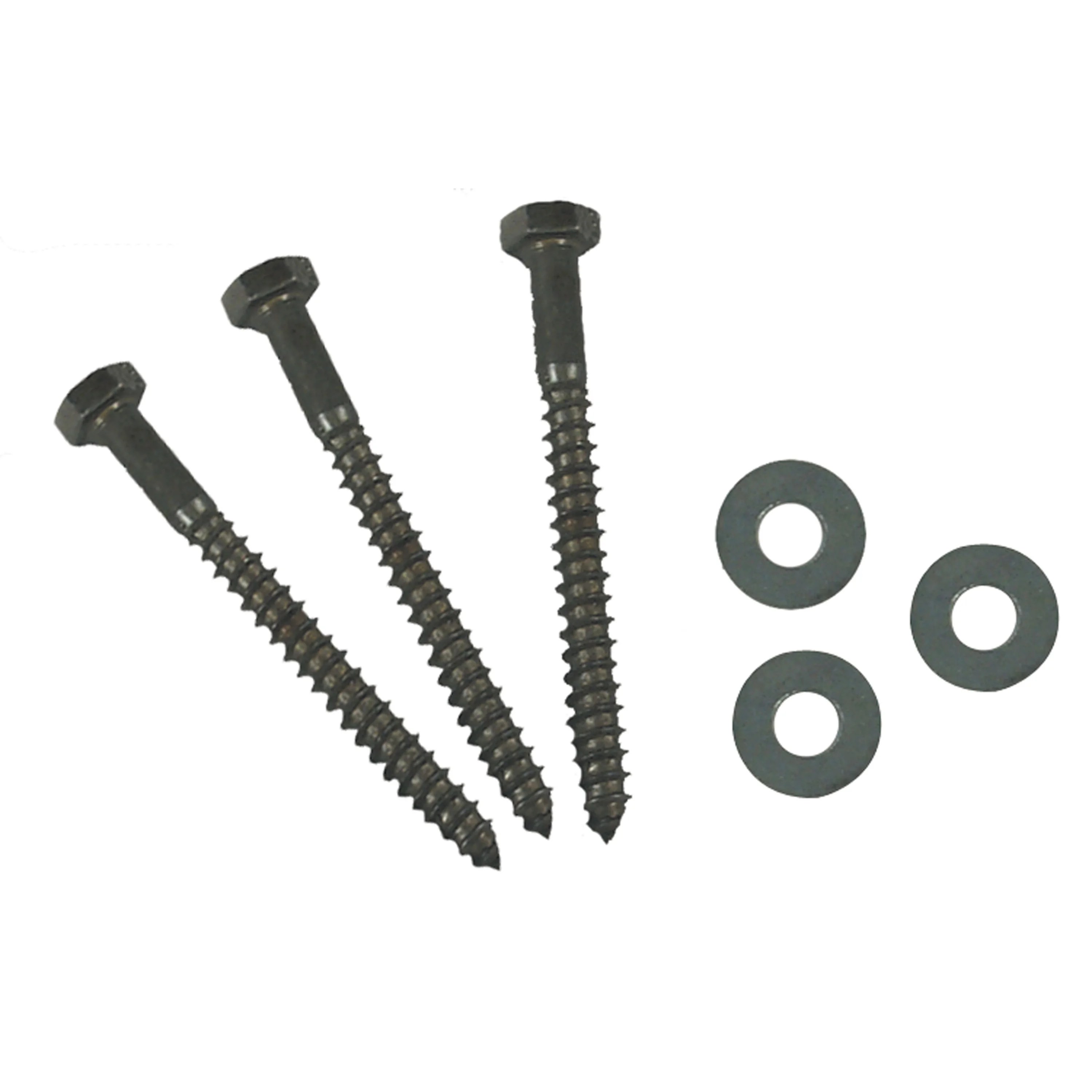 AP Products 012LW 25 3/8 X 5 Hex Lag Screw with Washer, Pack of 25 3
