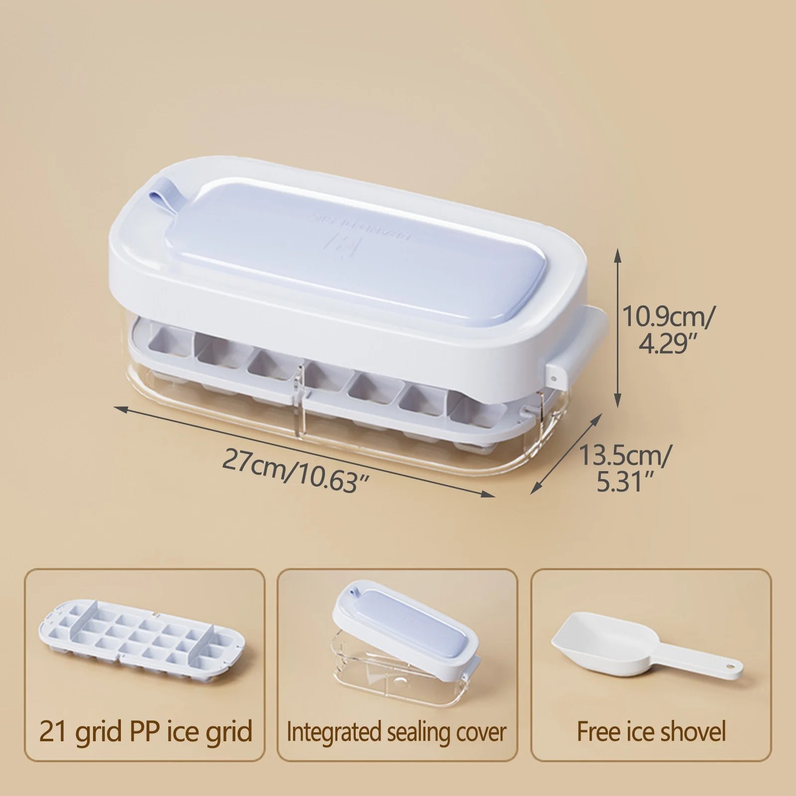 lulshou Ice Cube Trays,2023 New Ice Cubes Maker,6 Hole Ice Cubes Molds