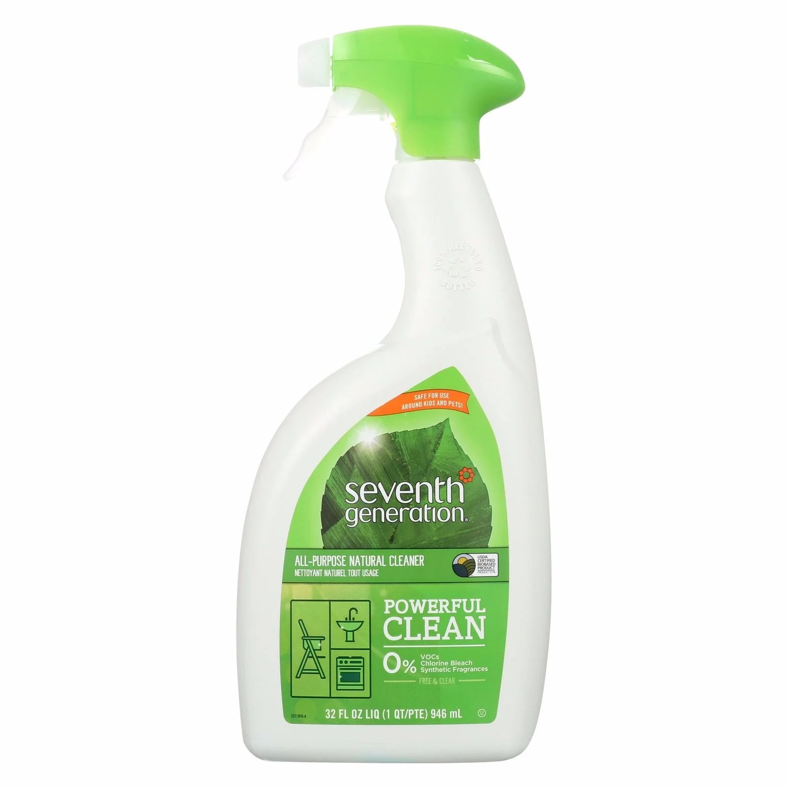 Seventh Generation All Purpose Natural Cleaner Free And Clear pack of 8 32 Fl Oz