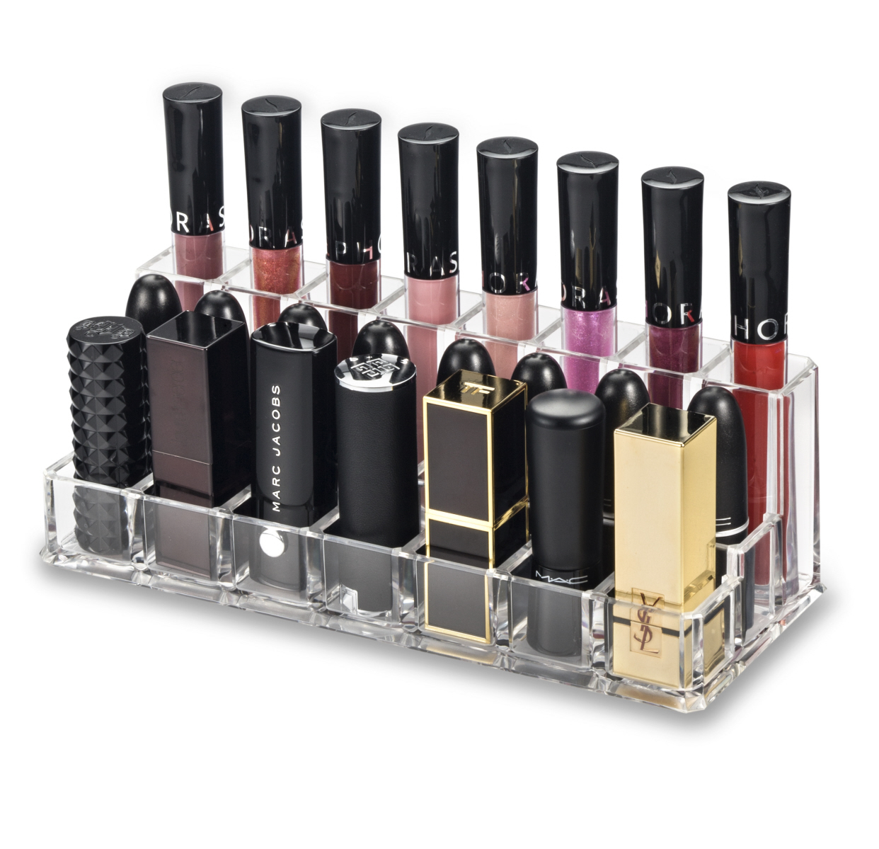 BY ALEGORY Acrylic Lip Makeup Organizer Combination Rows For Lip