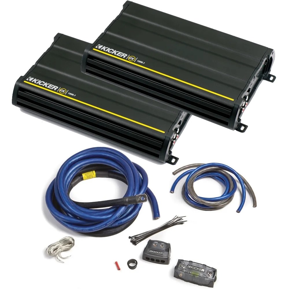 Kicker CX amplifier package Two Kicker CXSeries 1200