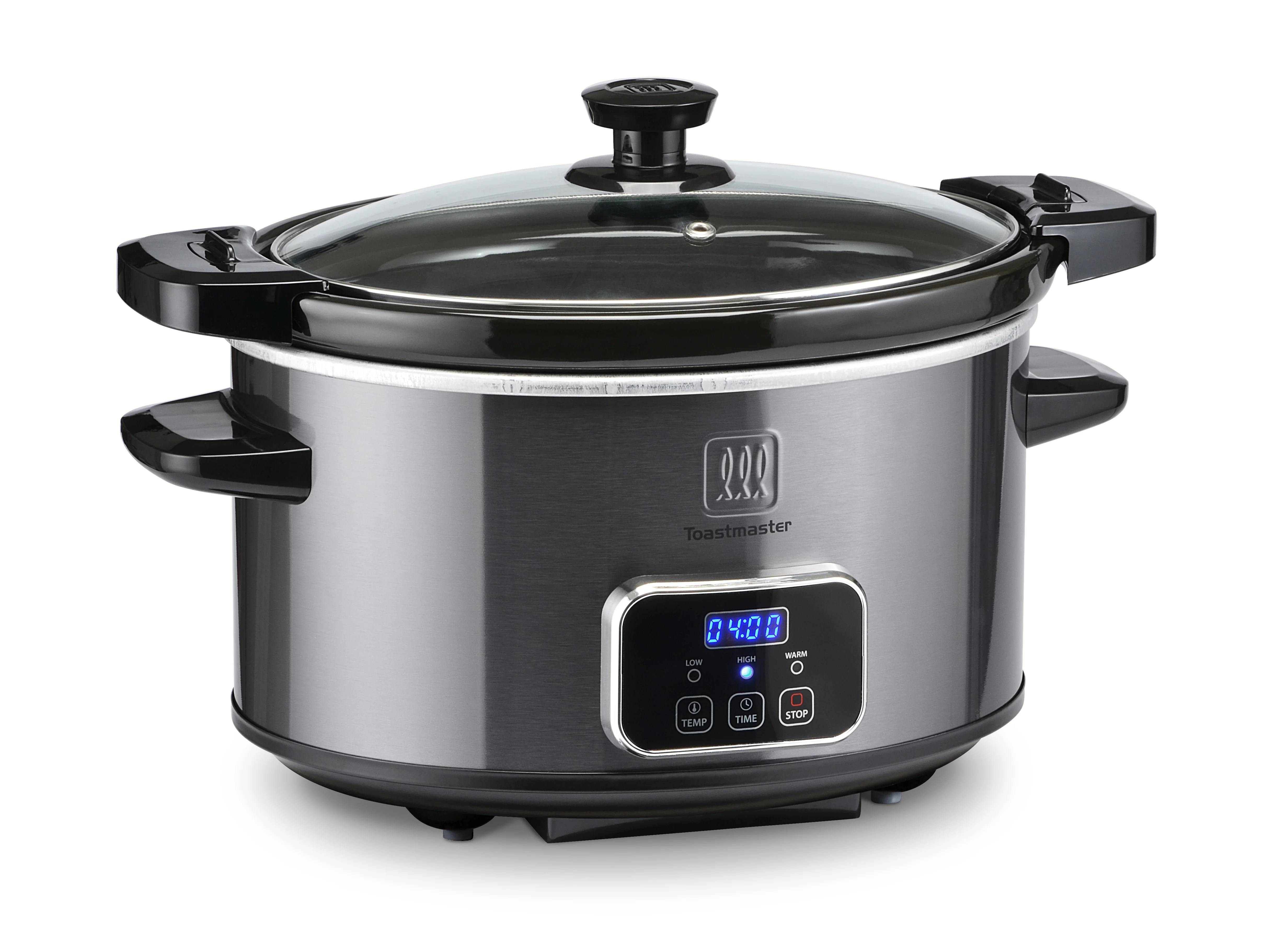 Toastmaster 4Qt Automatic Digital Slow Cooker with Timer & Locking Lid