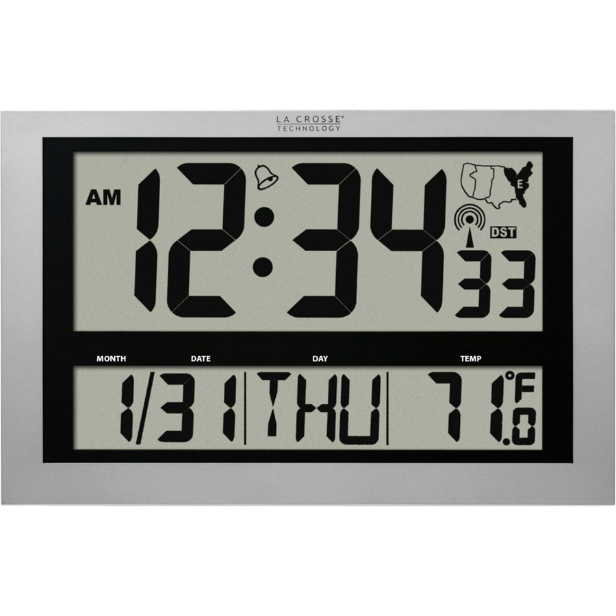 La Crosse Technology 5131211 Atomic Digital Clock with Large 4 inch