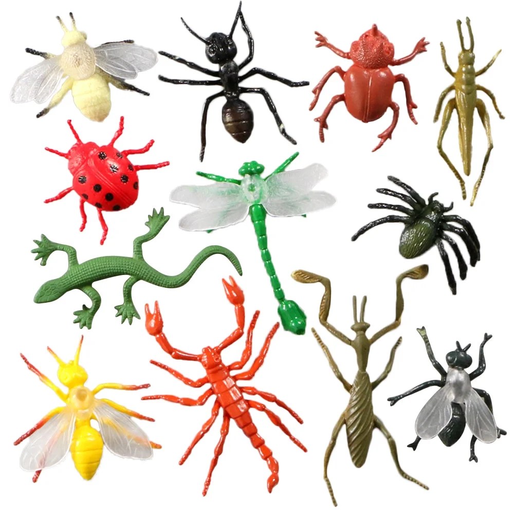 12Pcs Insect Simulation Model Toys Bug Children Educational Resource