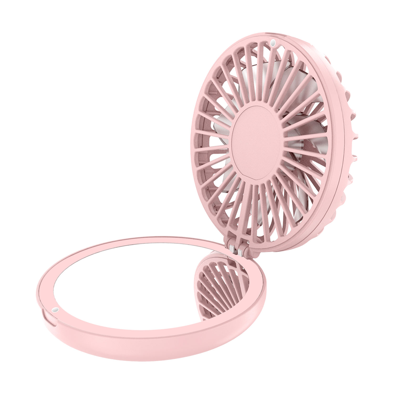MultiPurpose Compact Mini Fan with Mirror, 2 in 1 Portable USB Powered