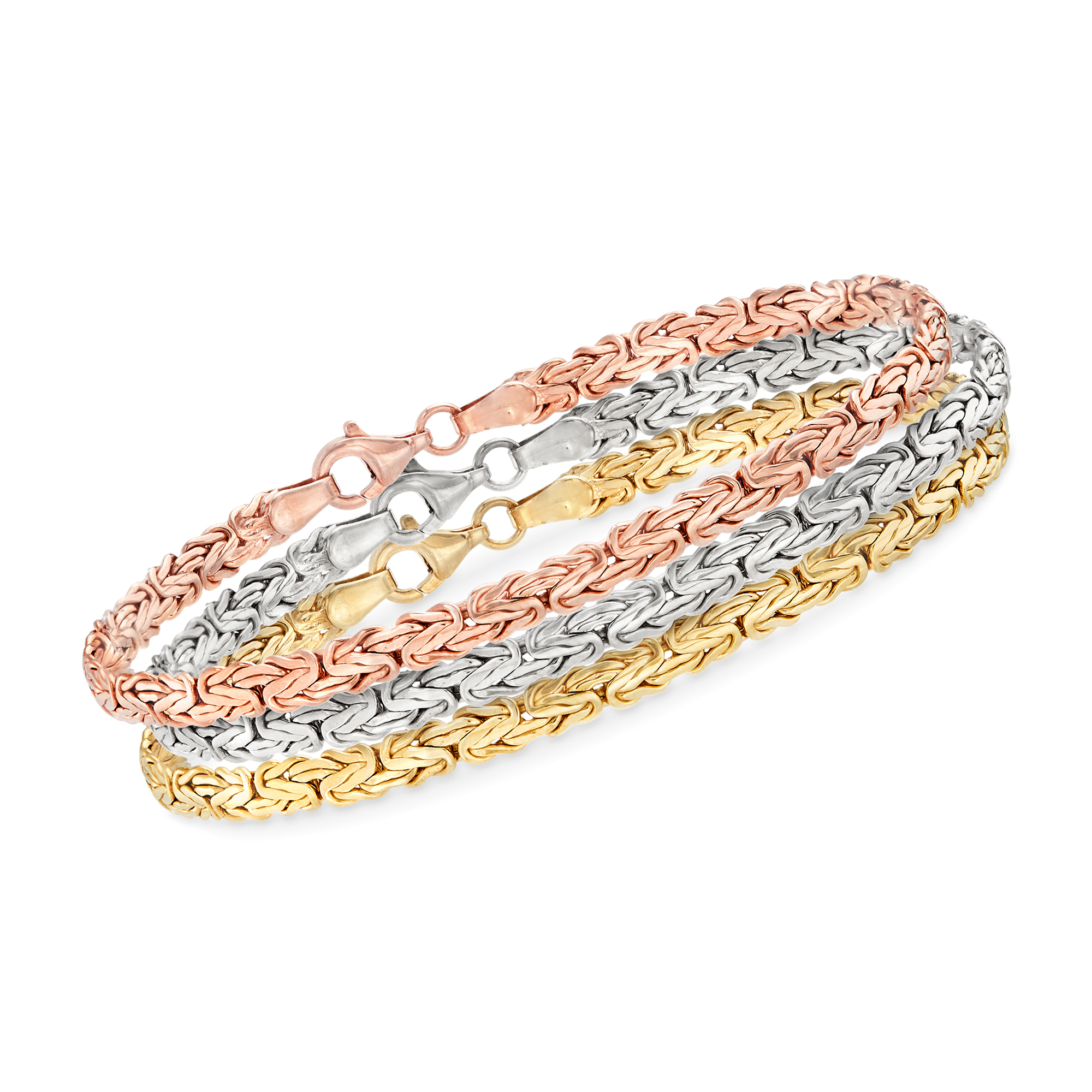 RossSimons RossSimons 18kt TriColored Gold Over Sterling Jewelry
