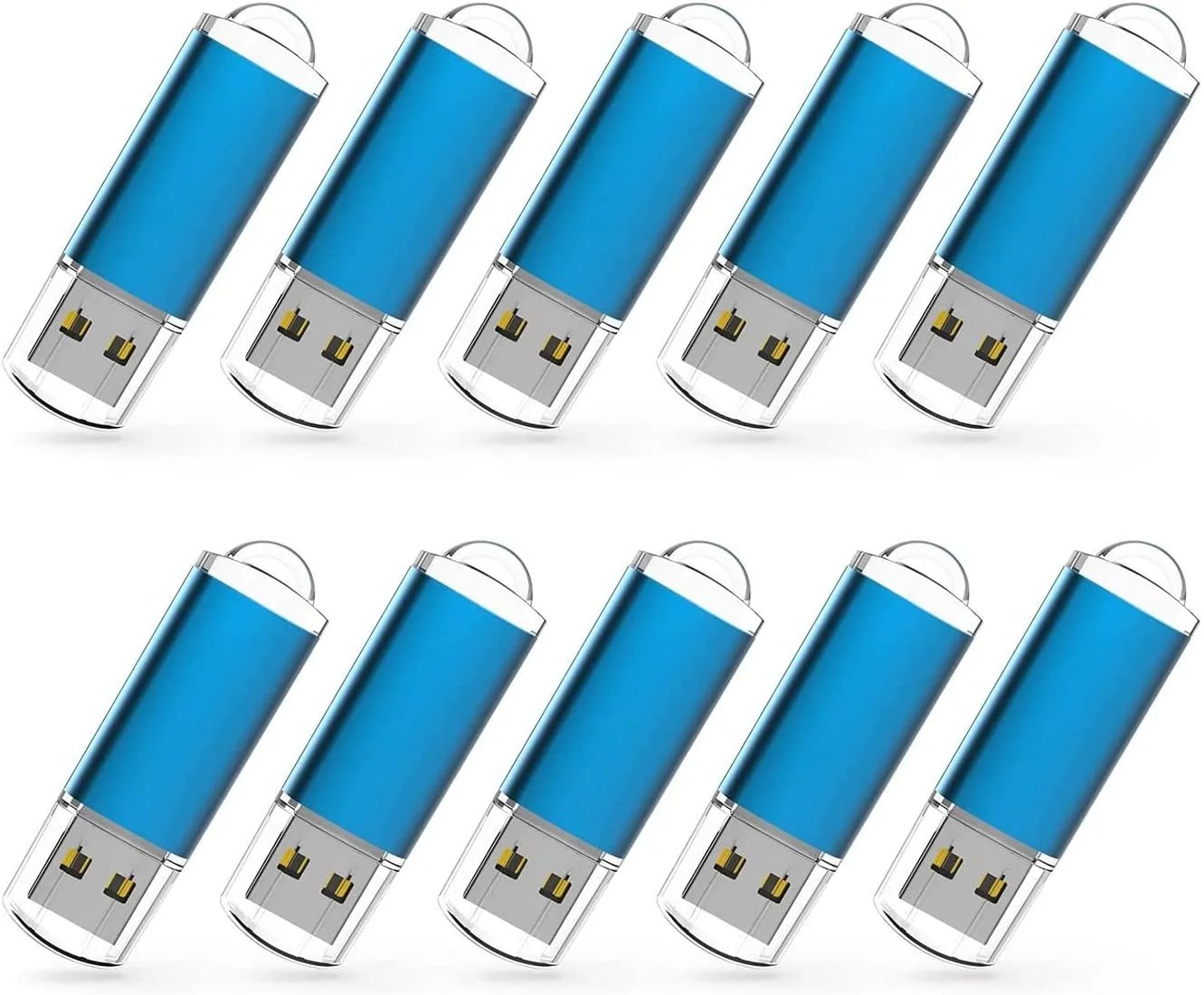 20 Pack 1GB USB Flash Drive USB 2.0 Memory Stick Bulk Thumb Drive Pen Drive Jump DriveBlue