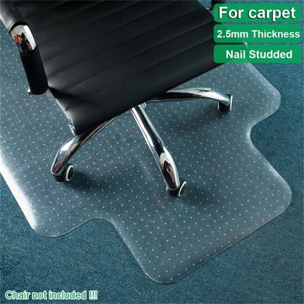 Lowestbest PVC Office Chair Mat with Nail, Transparent Office Chair