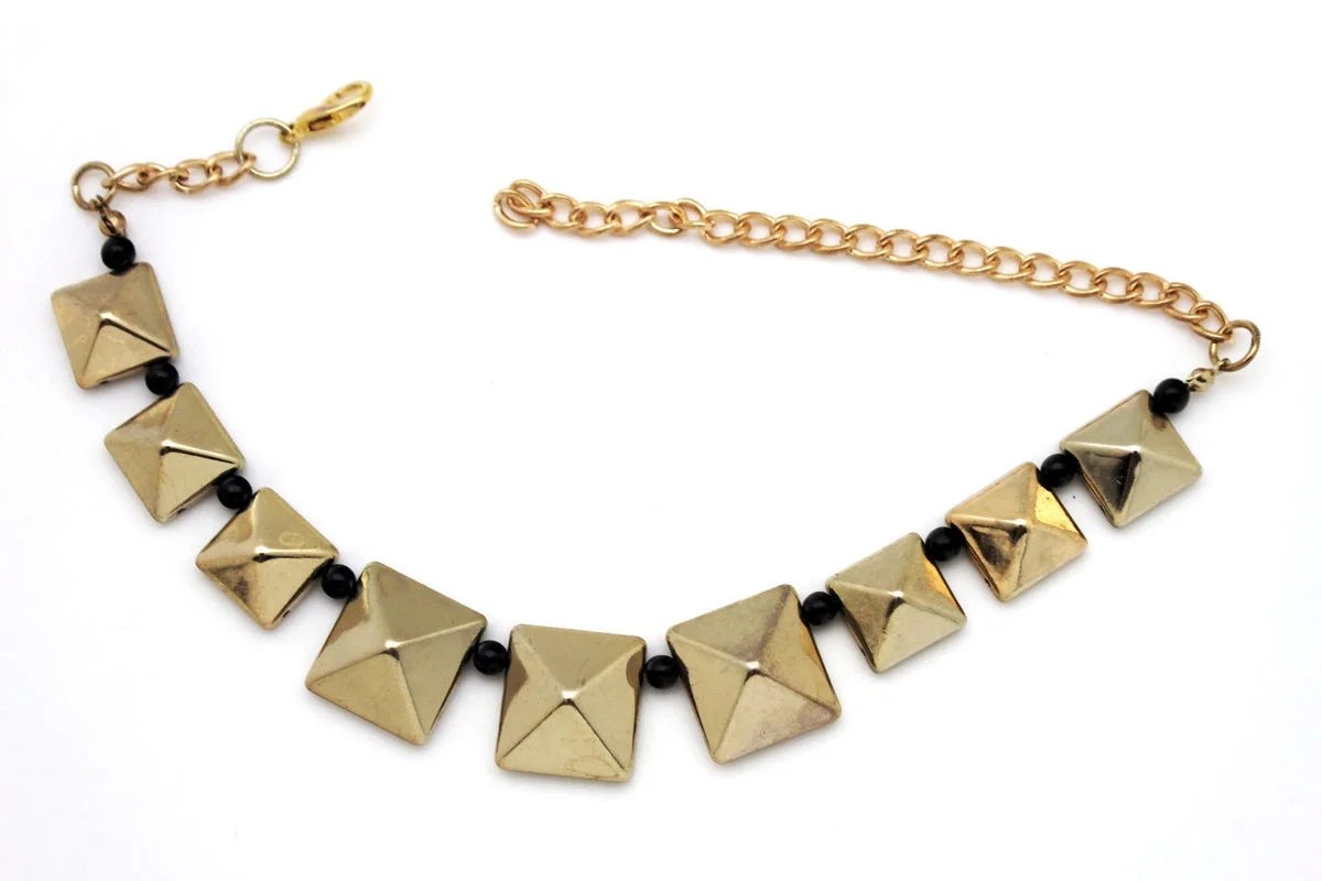 Alwaystyle4You Women Western Fashion Gold Boot Bracelet Metal Chains