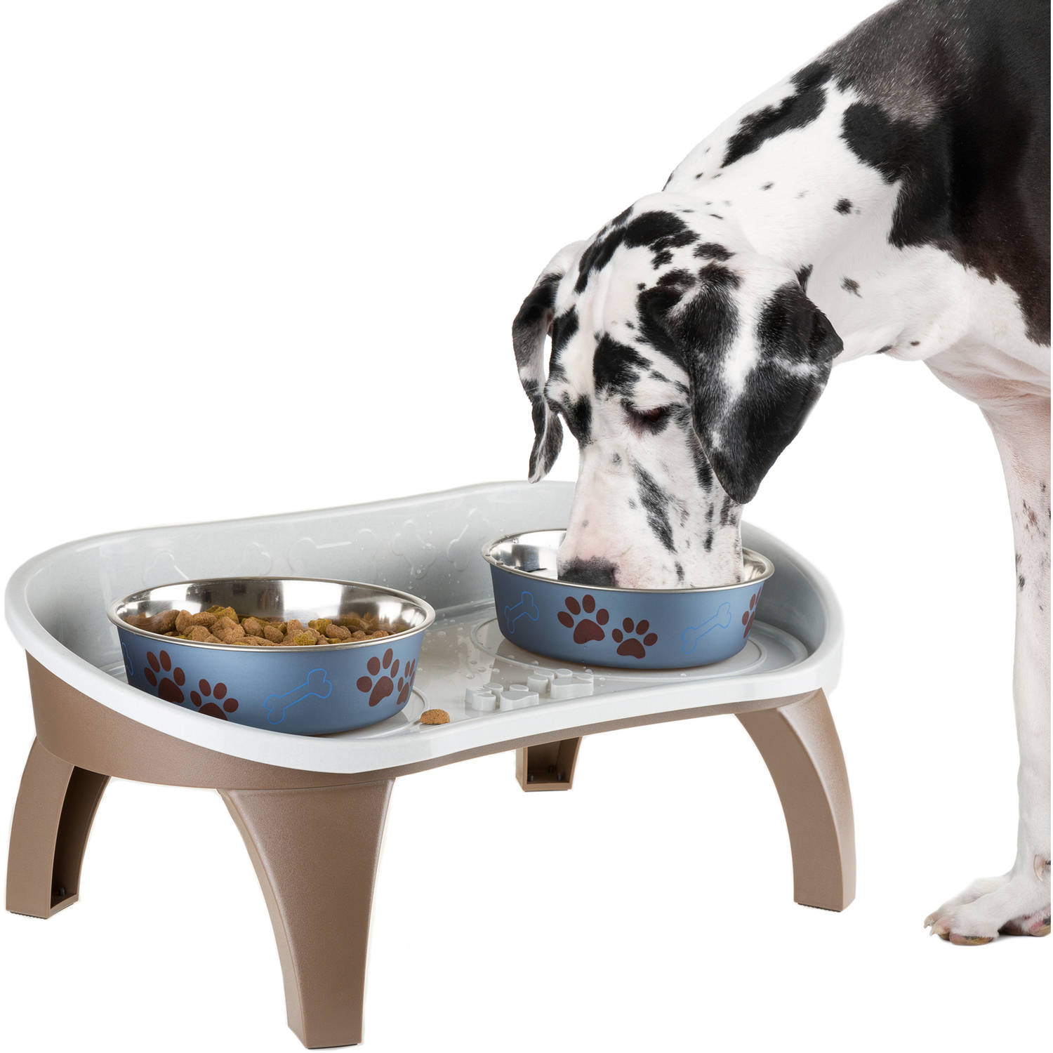 Petmaker Elevated Pet Feeding Tray with Splash Guard and