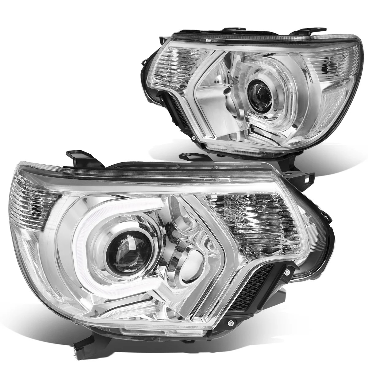 For 2012 to 2015 Toyota LED DRL Projector Headlight Chrome