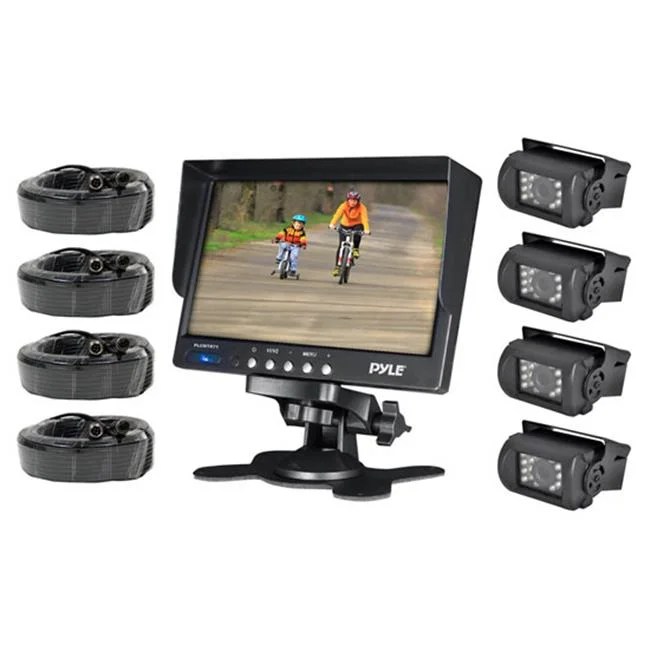 Pyle PLCMTR74 Weatherproof Rearview Backup Camera System with 7 in. LCD