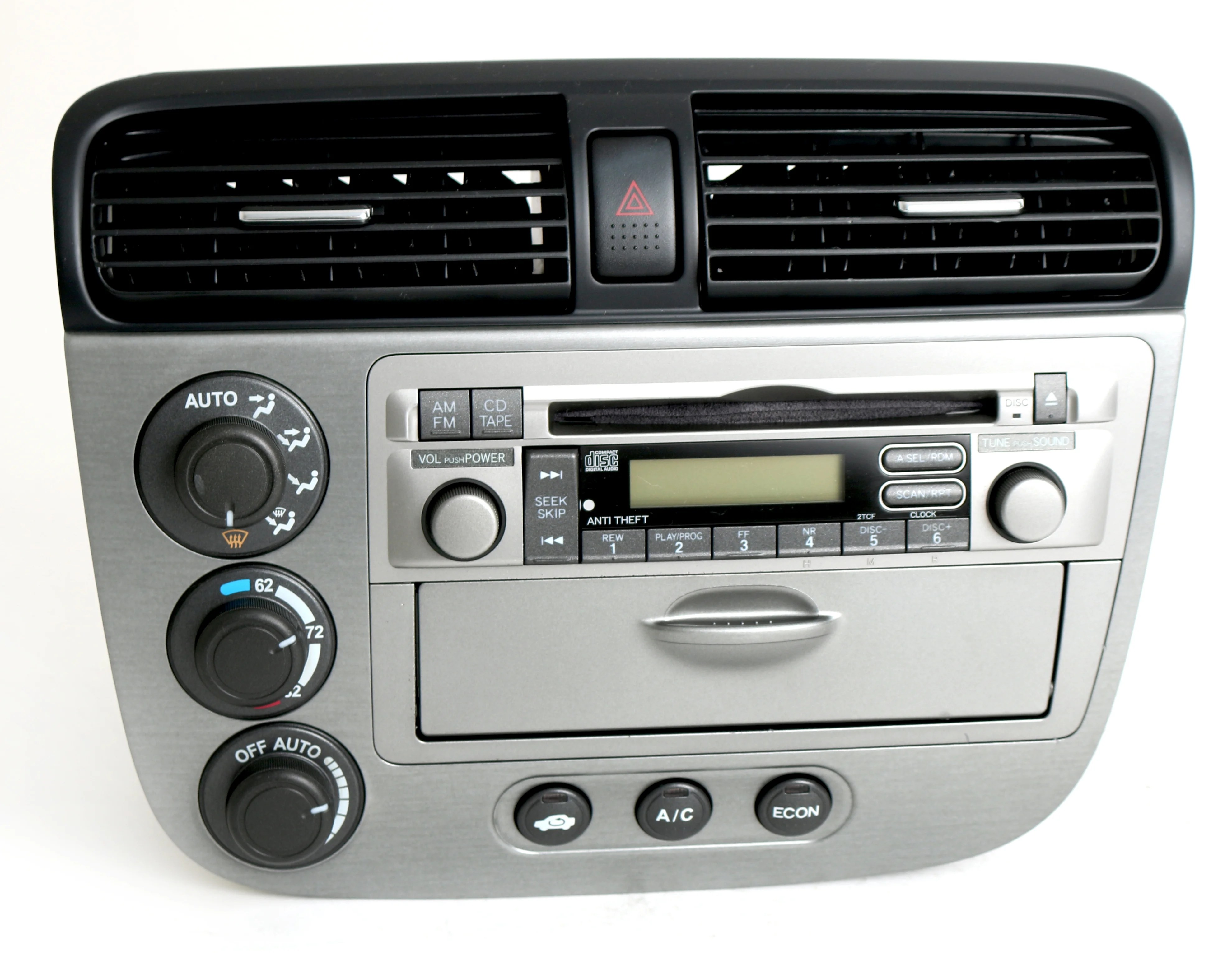 200405 Honda Civic AM FM Radio CD w Temp Controls 39101