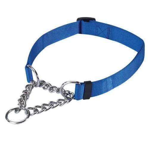 Bulk Martingale Dog Collars With Chains Wholesale Prices Dog Collar Multi Packs(Blue 22 to 34
