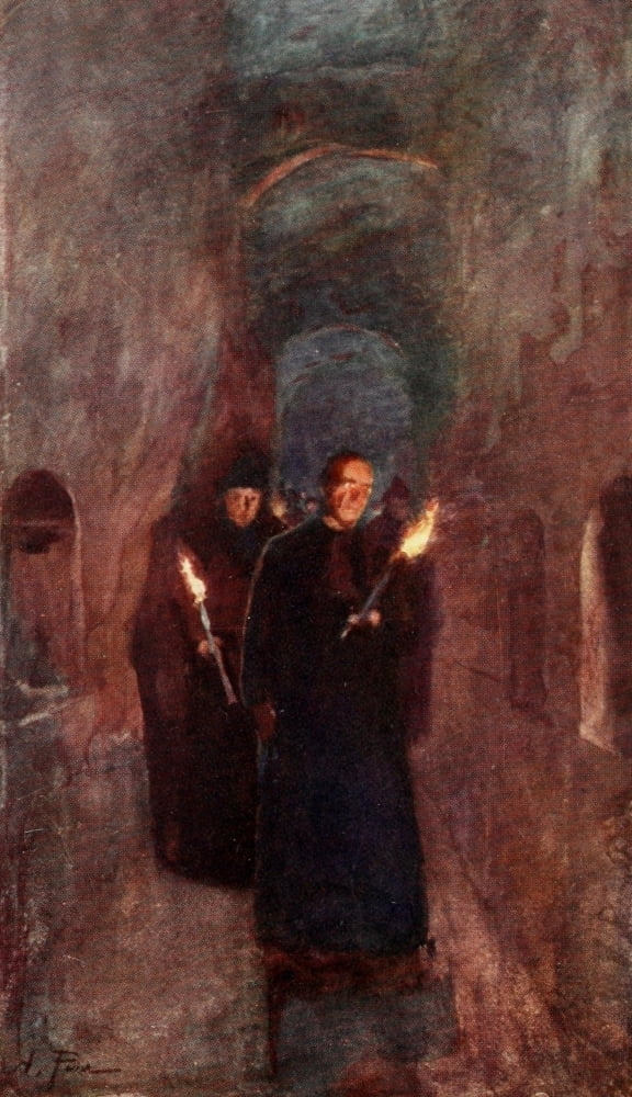 Rome 1905 Procession in the of Callistus Poster Print by