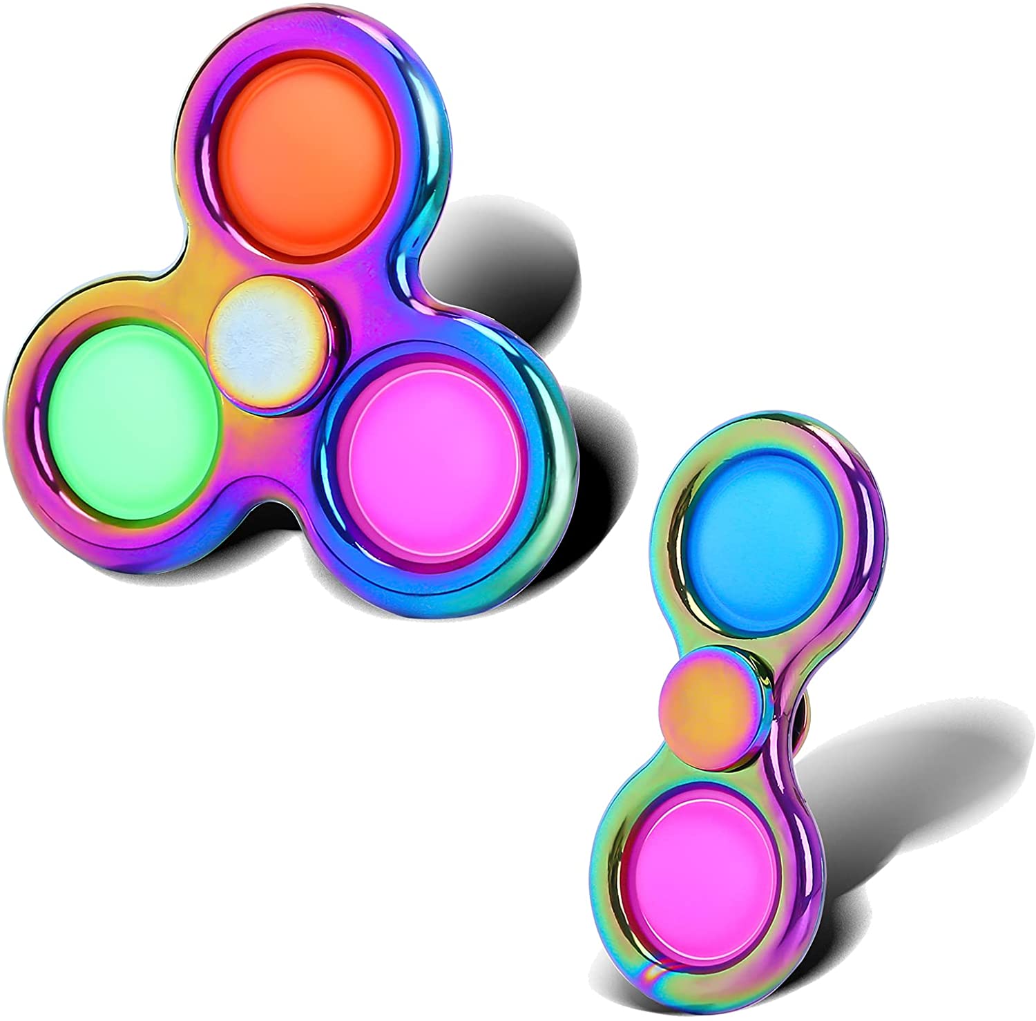 Simple Dimple Fidget Spinner Toy, Handheld Mini Push Pop Bubble Fidget