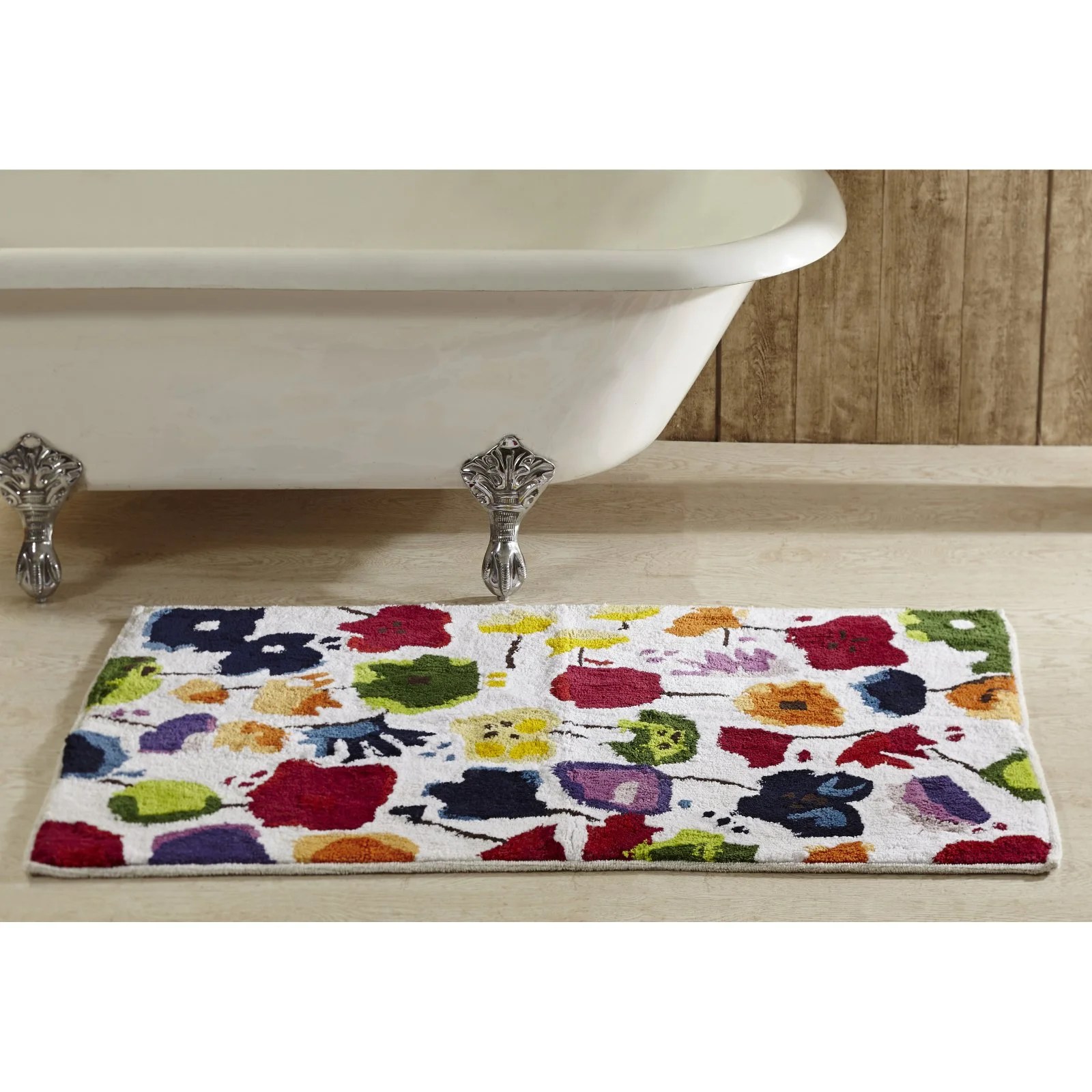 Better Trends Picasso Floral Bath Rug 24" X 36" Multi