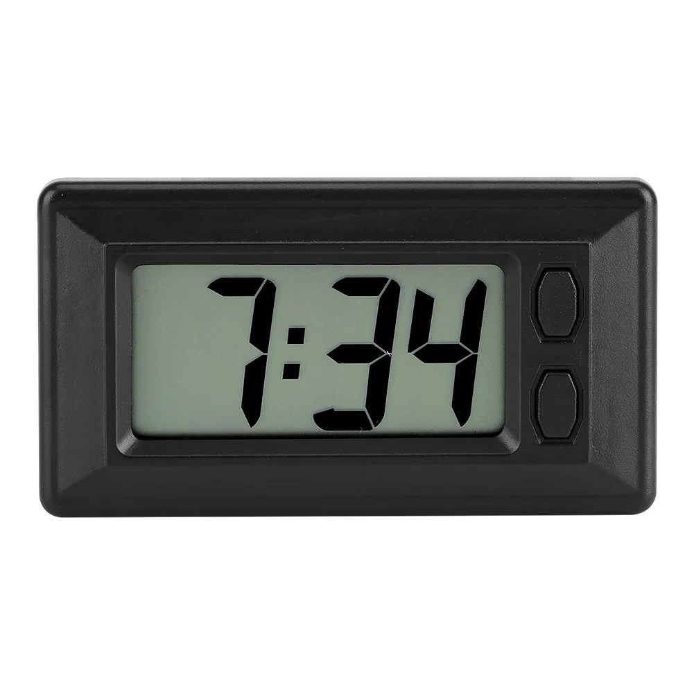 Tebru Dashboard Clock, Table Clock, LCD Digital Table Car Dashboard Desk Electronic Clock Date