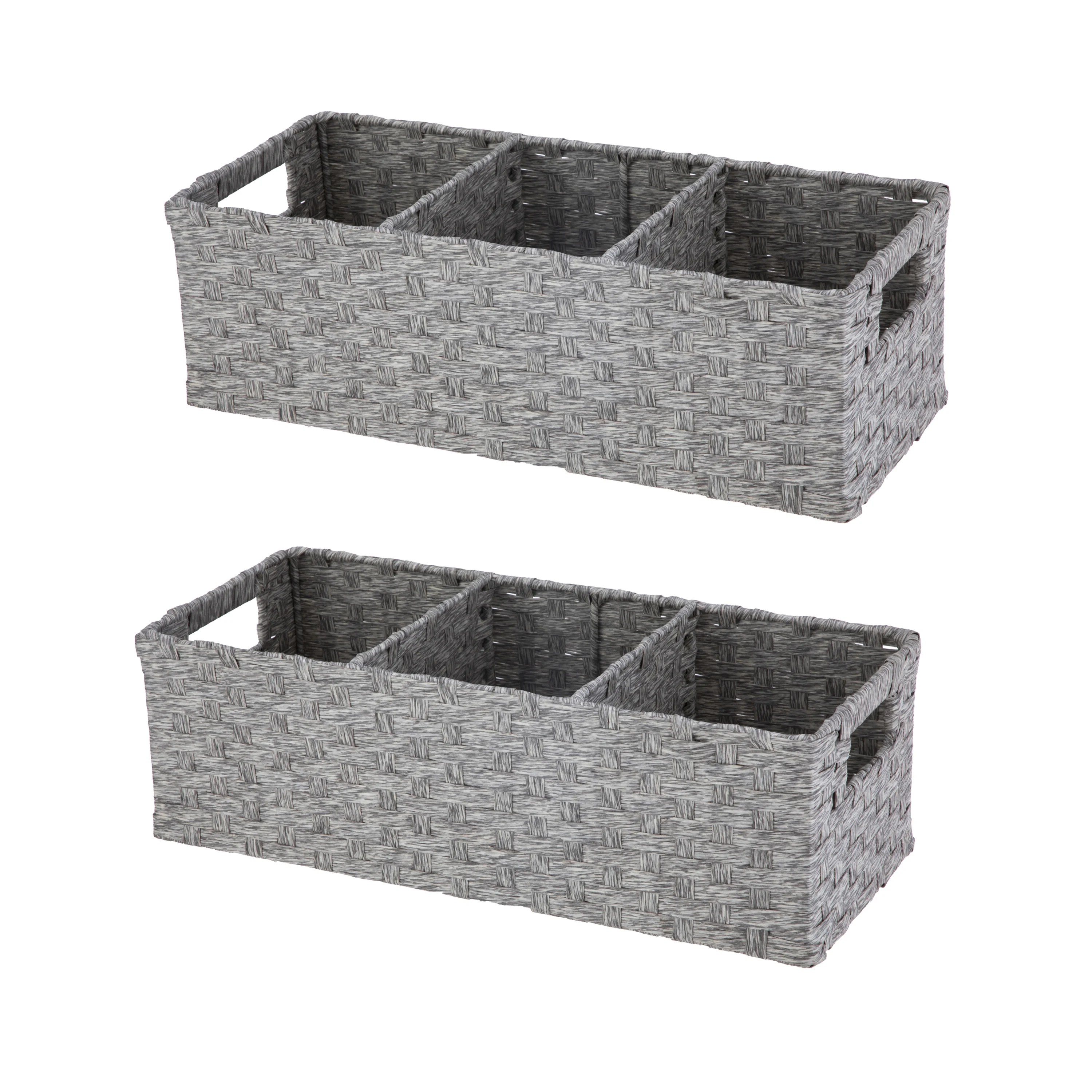 Mainstays Storage Basket Set With Handles