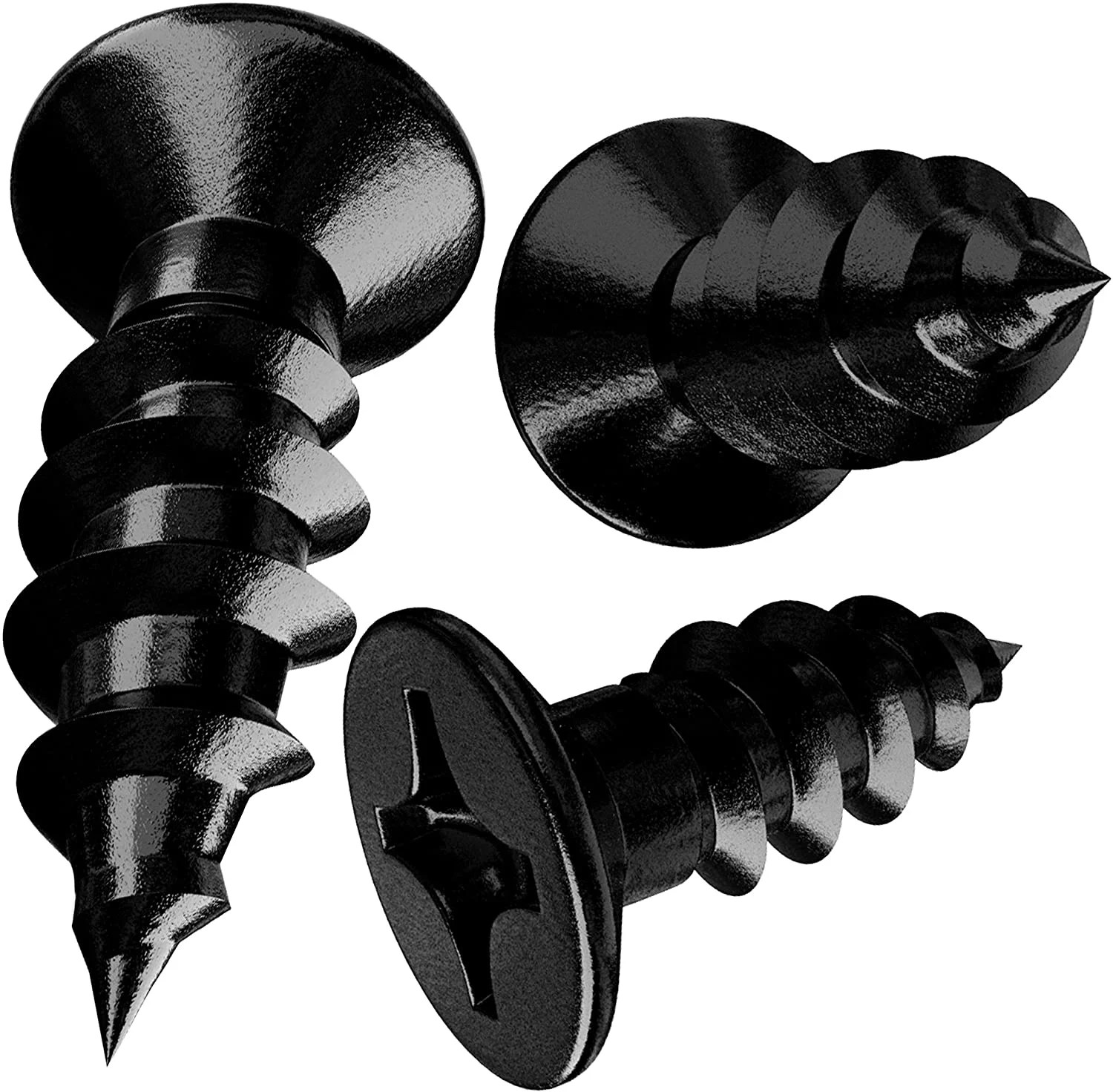 Nova Pro Supply 12 x 5/8 Black Steel Phillips Head Screws, 50 Pack