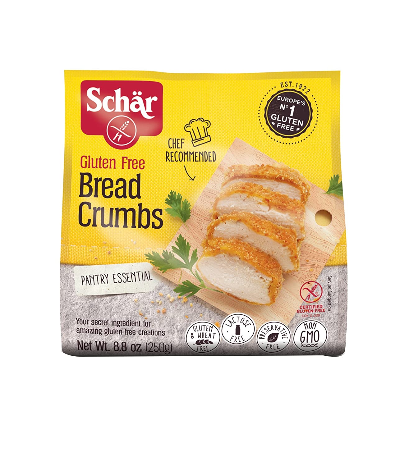 Schar Gluten Free Bread Crumbs Net Wt. 8.8 oz.