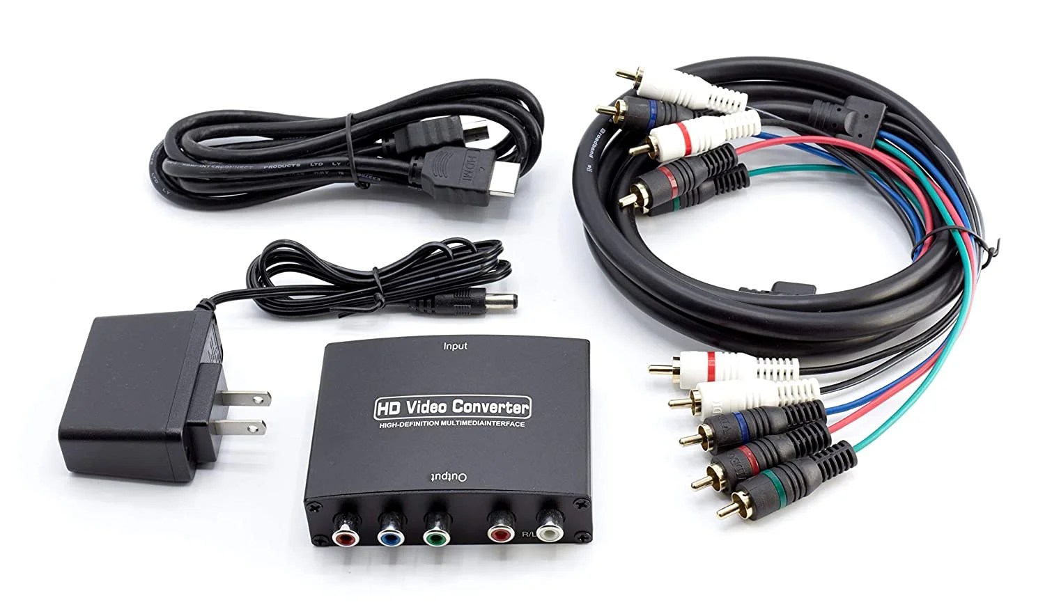 4K HDMI to YPbPr Component Converter 5RCA 1080p Video Converter