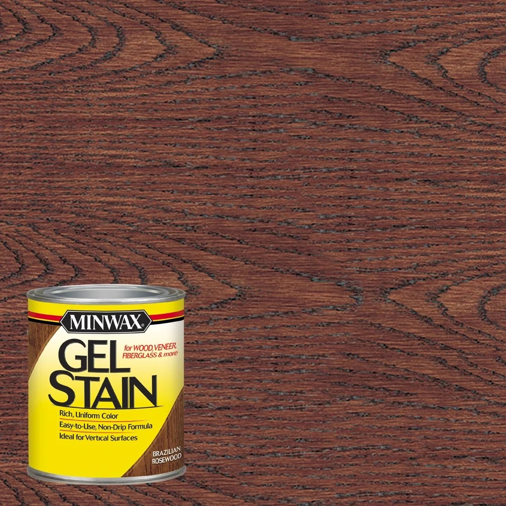 Minwax Gel Stain, Brazilian Rosewood, 1 Quart