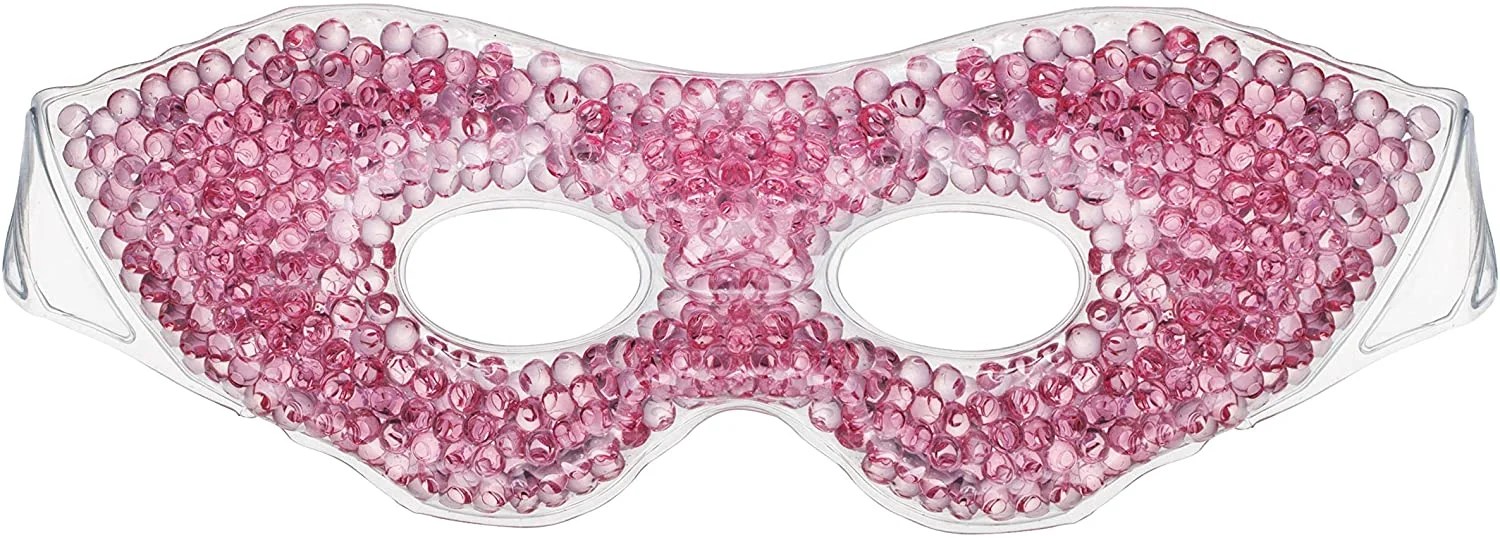 Eye See Gel Eye Mask, Pink Cold Compress Ice Pack with Gel Beads