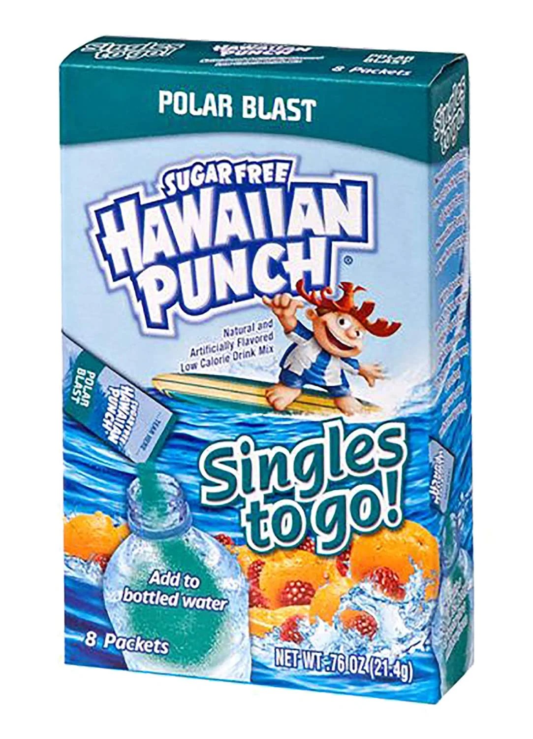 Hawaiian Punch Singles Water Drink Mix To Go Powder Packets, Polar
