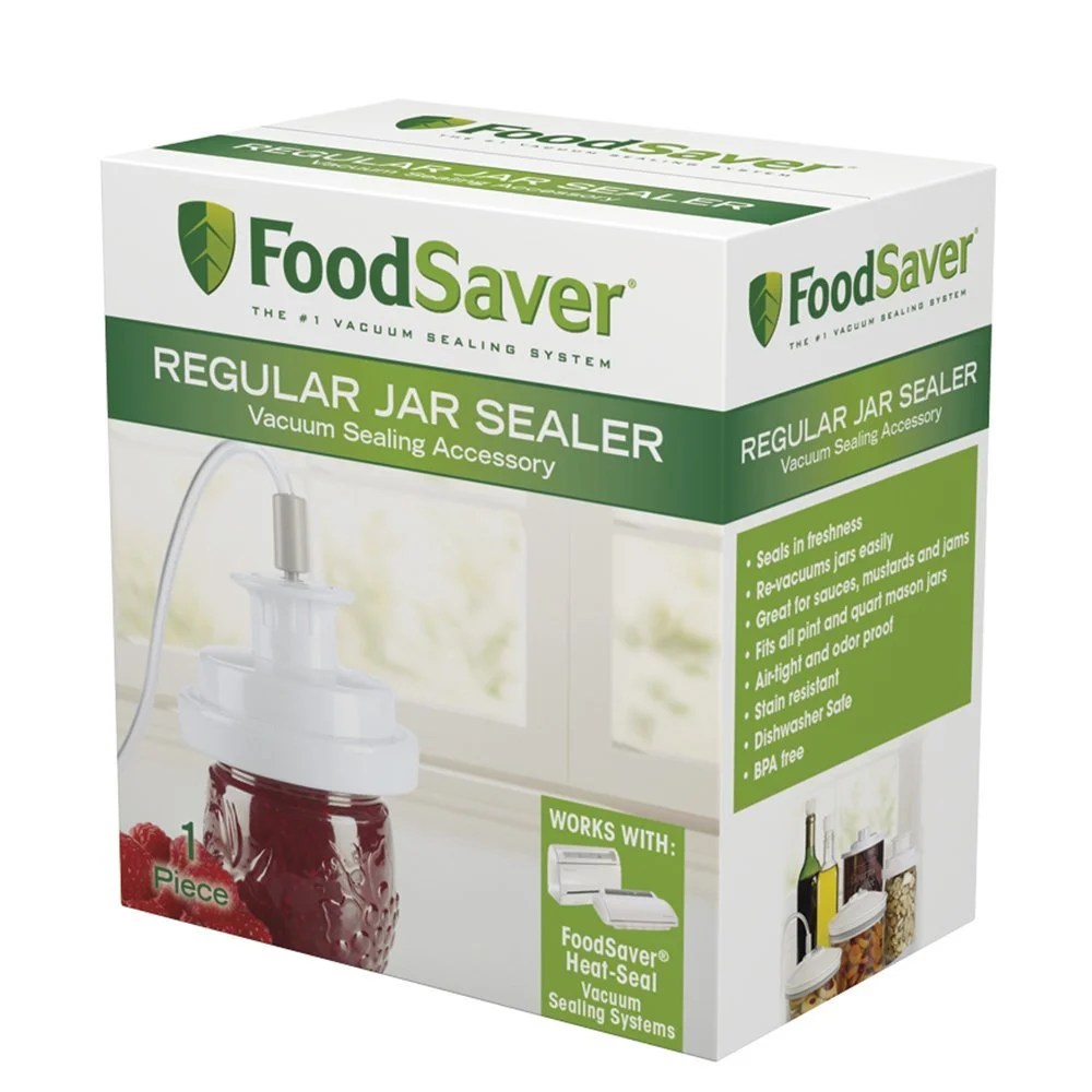 T03000602P, Sunbeam FoodSaver Vacuum Sealing Accessory Jar Sealer