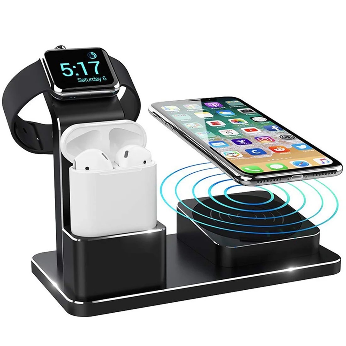 3 in 1 wireless charger, 10W multifunction iPhone/iWatch/airpods Qi