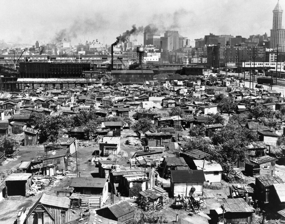 Web  here's what central park's hooverville was like. Historical background on october 29, 1929, the united states stock market crashed, causing. Seattle Hooverville, 1933. /Nshacks Of The Unemployed In A