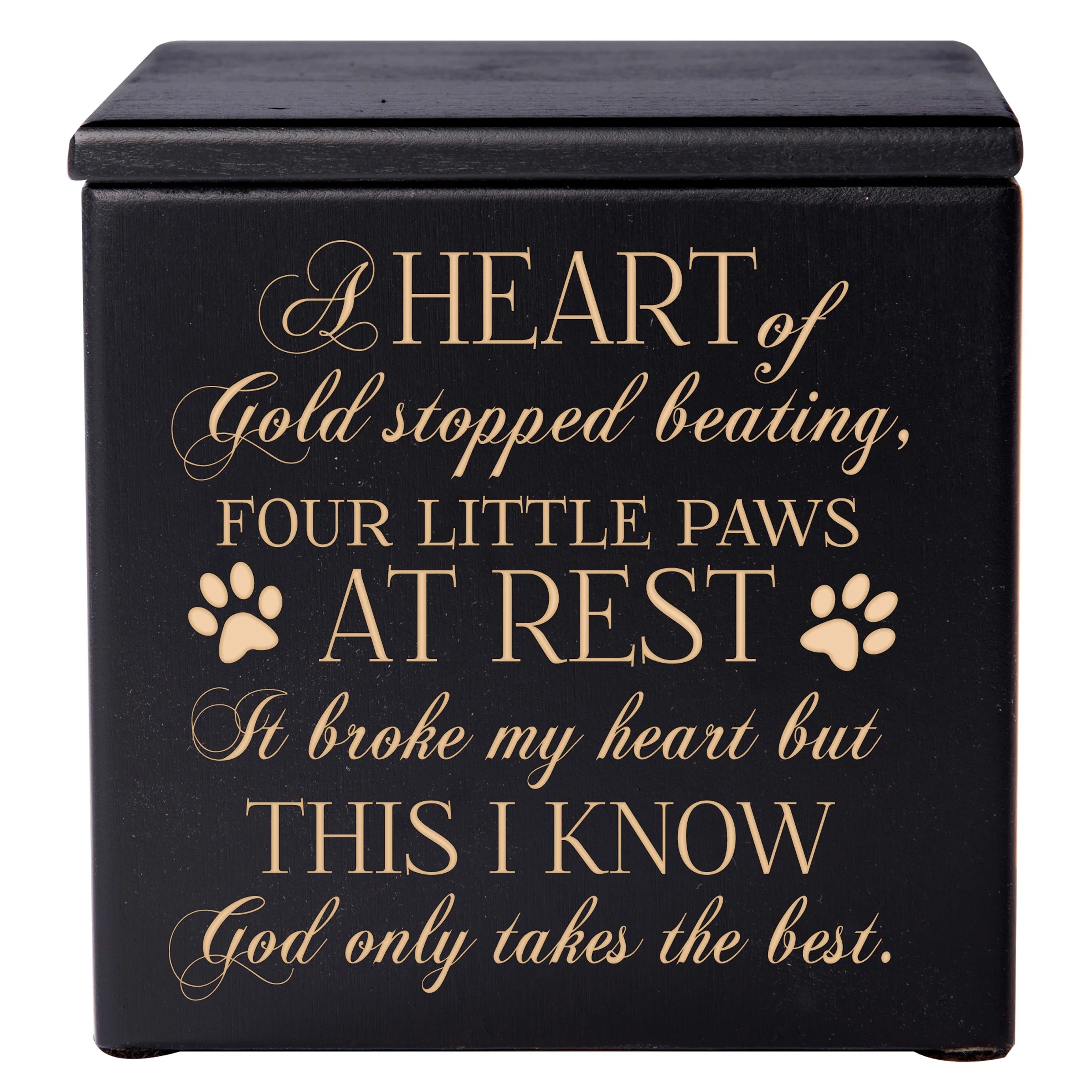 Pet Cremation Urn Four Little Paws At Rest God Only Takes the Best