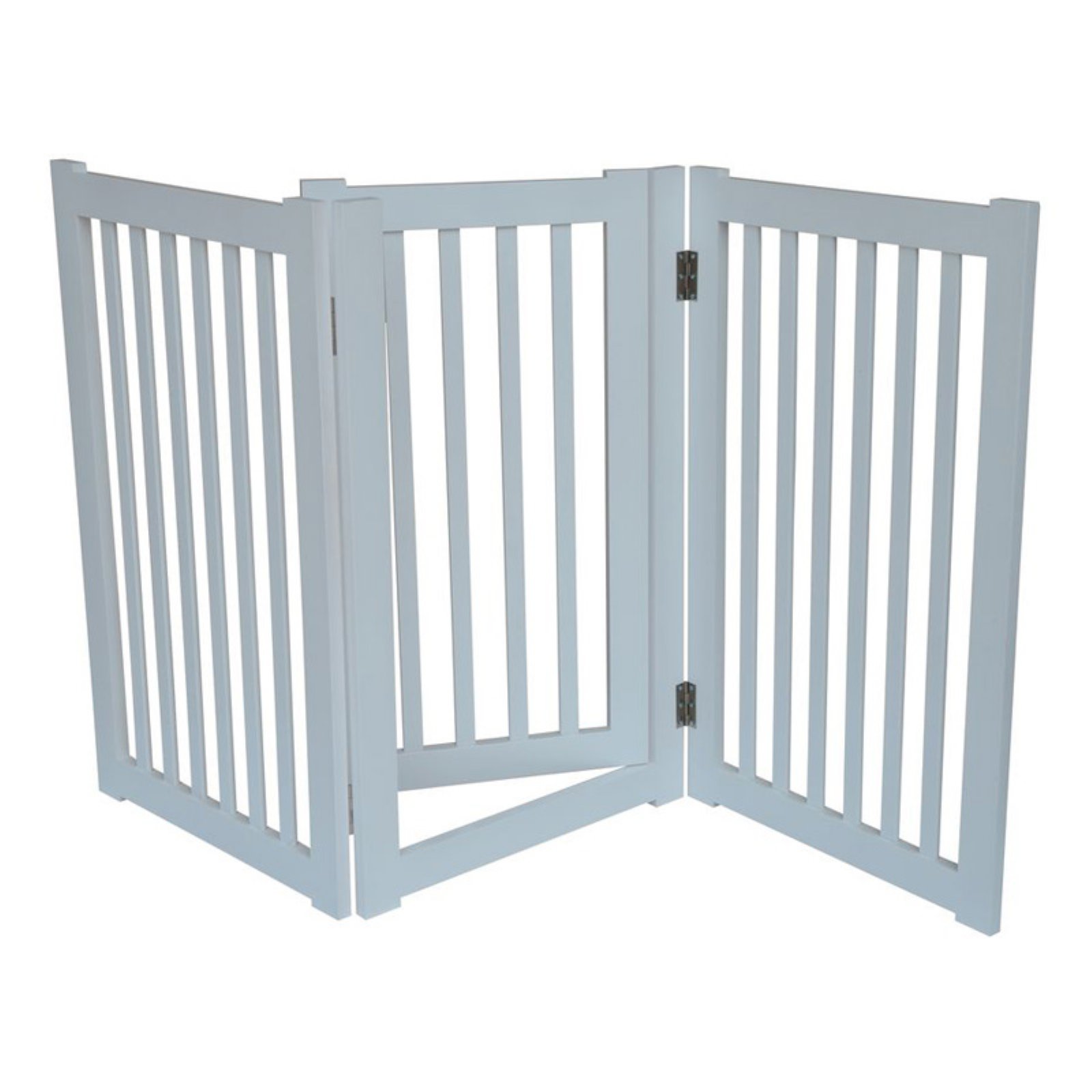 Merske Free Standing Pet Gate White