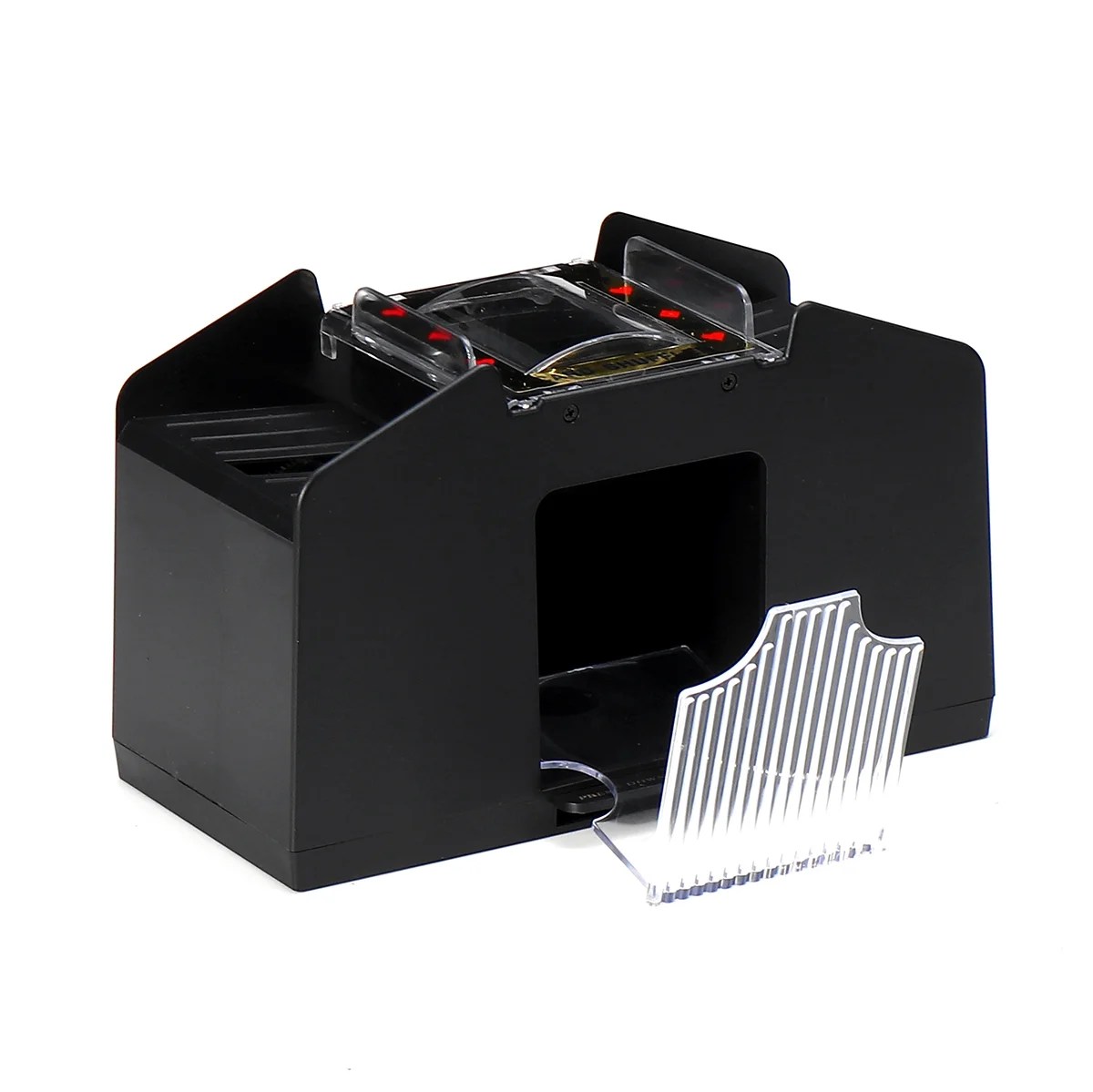 Premium Automatic Card Shuffler Battery Operated, Holds up to 6 or 4 Decks, Professional Cards