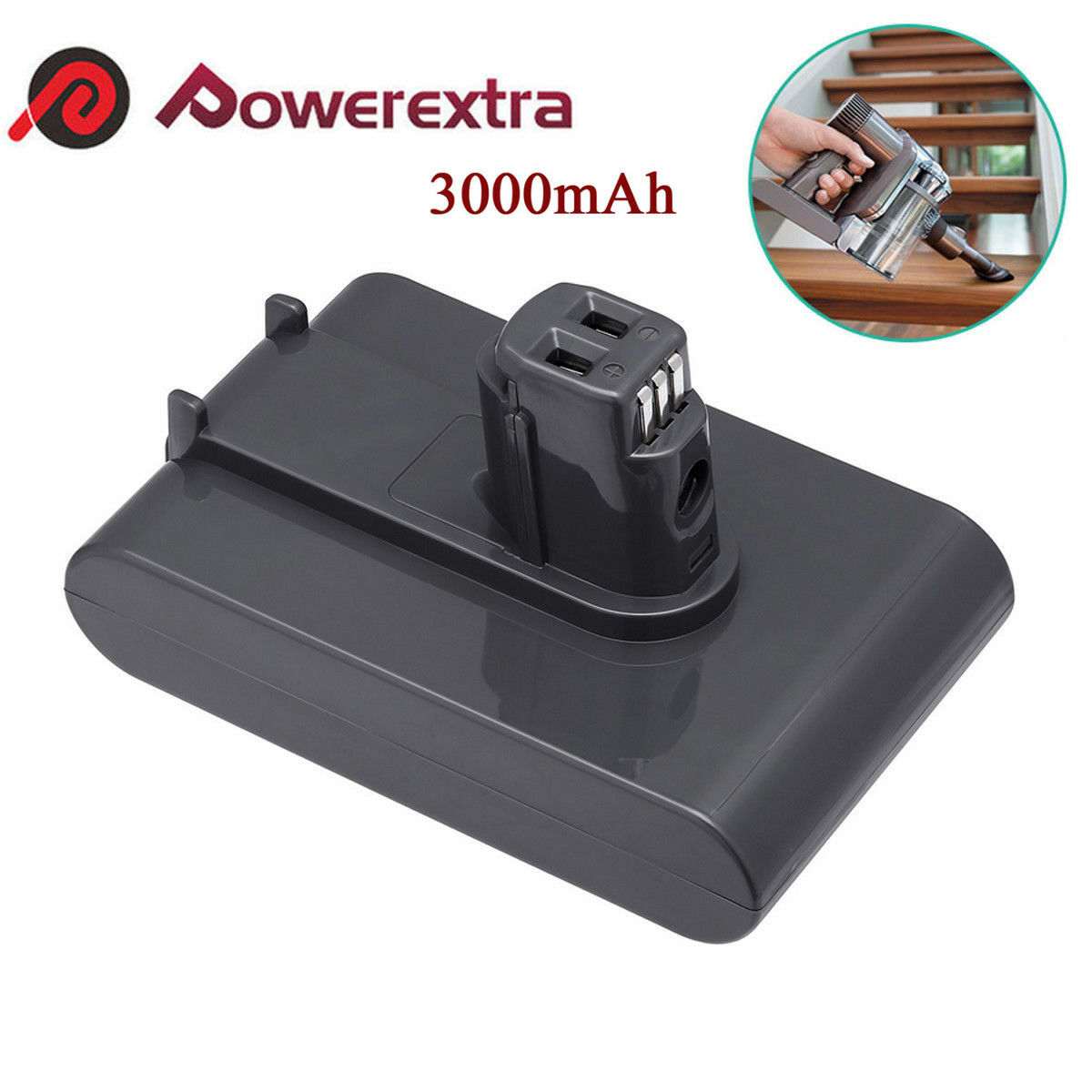 22.2V 3000mAh Liion Vacuum Battery For Dyson DC44 Type A Animal DC31