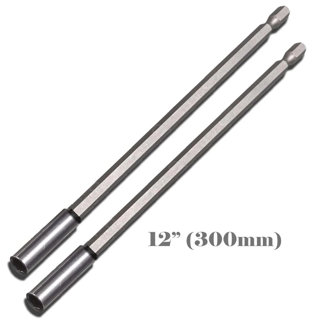 MTP ® 2x 12" Bit Extension Holder Quick Change 1/4" Hex Shank