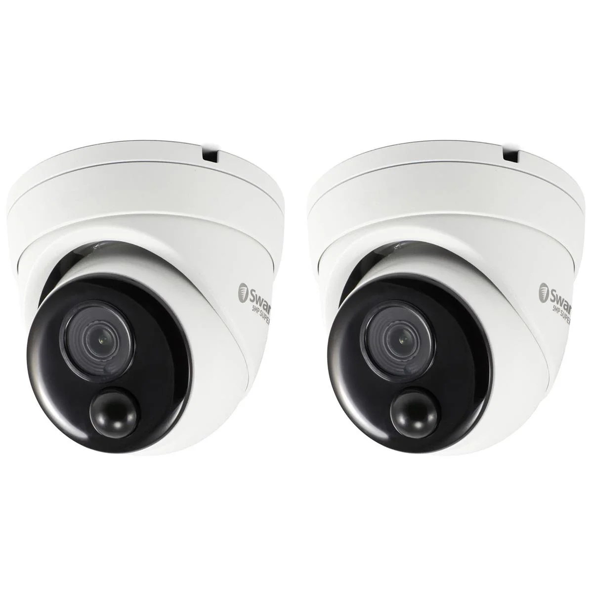 Swann 2 Pack 4K Ultra HD PoE Indoor/Outdoor Dome IP Home Security